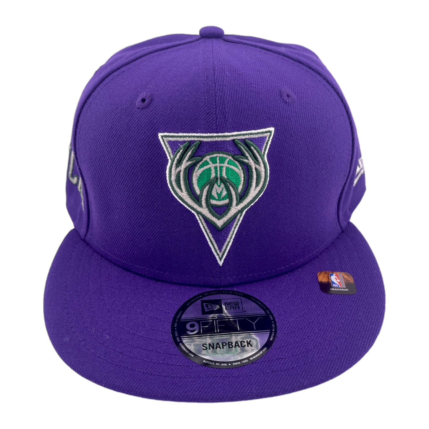New Era Milwaukee Bucks City Edition 75th Purple/Grey UV NBA 9FIFTY Snapback Hat Cap