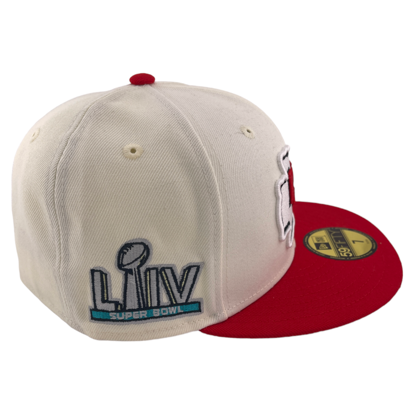 New Era Kansas City Chiefs NFL Retro Superbowl LIV Patch 59Fifty Fitted Hat Cap