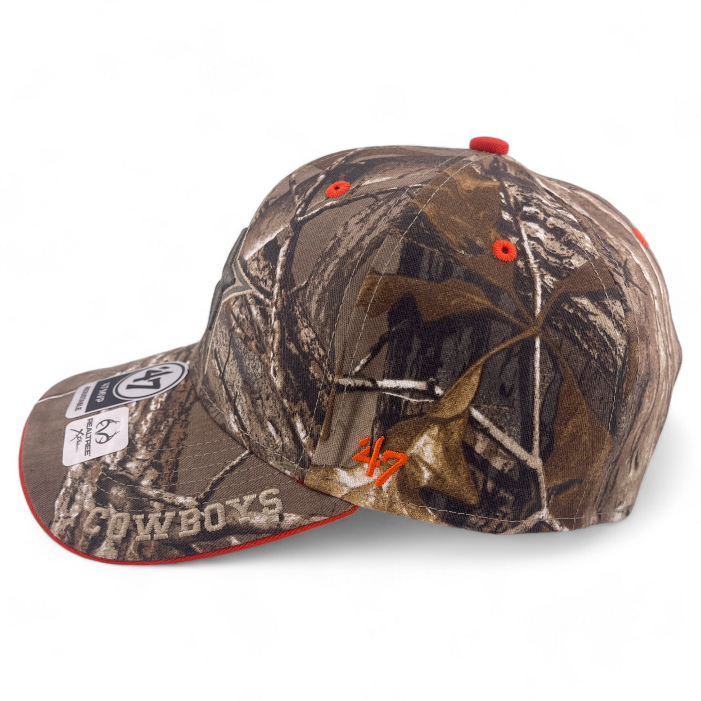 47 Brand Dallas Cowboys NFL Realtree Camouflage Camo MVP Adjustable Back Hat Cap