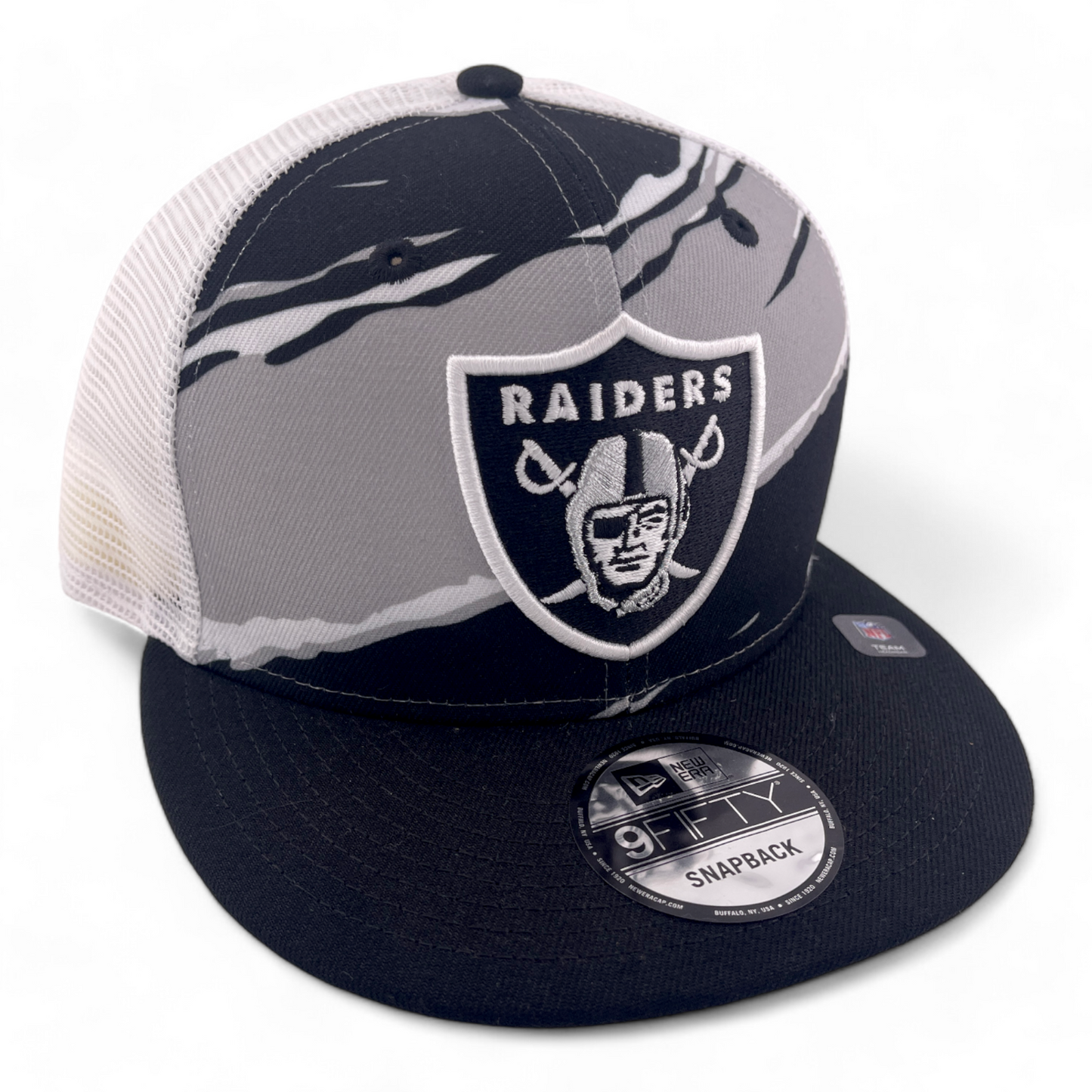 New Era Las Vegas Raiders NFL Tear Trucker 9FIFTY Mesh Back Snapback Hat Cap