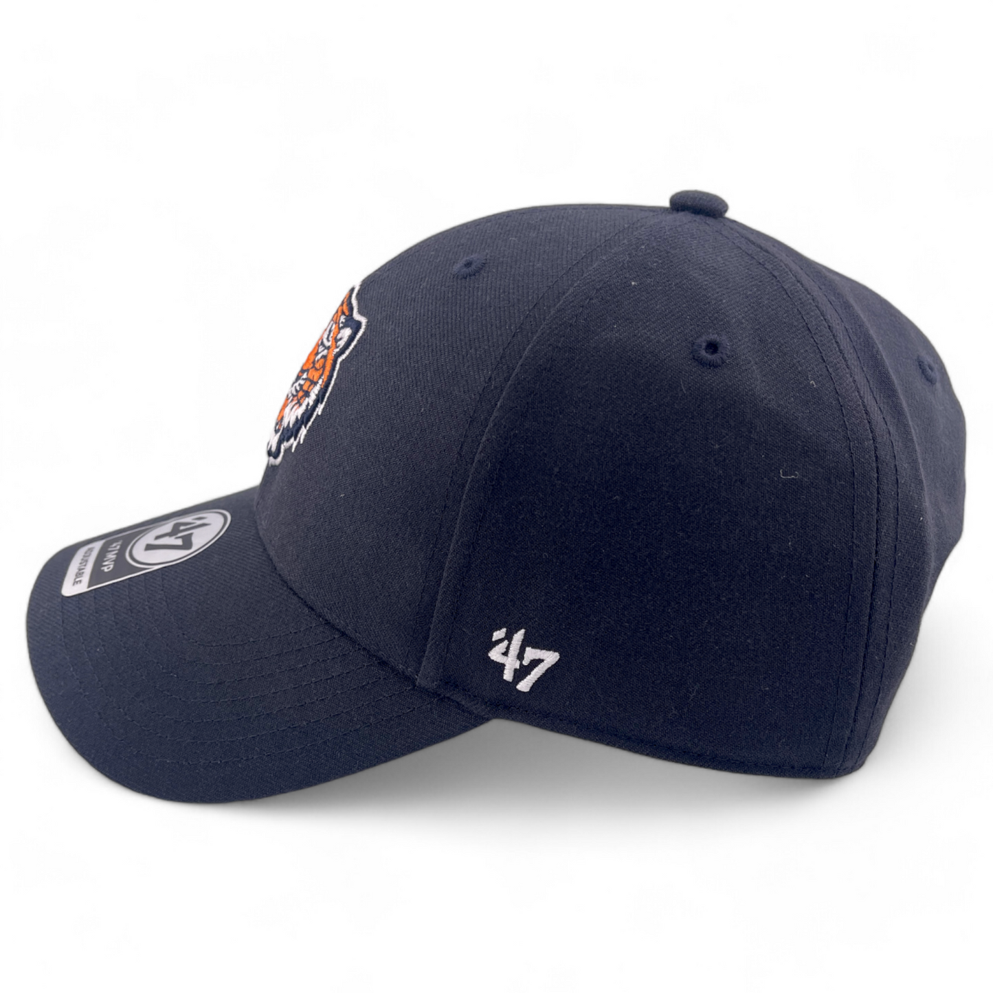 '47 Brand Detroit Tigers MLB Navy Tiger Logo 2000 Patch MVP Adjustable Hat Cap