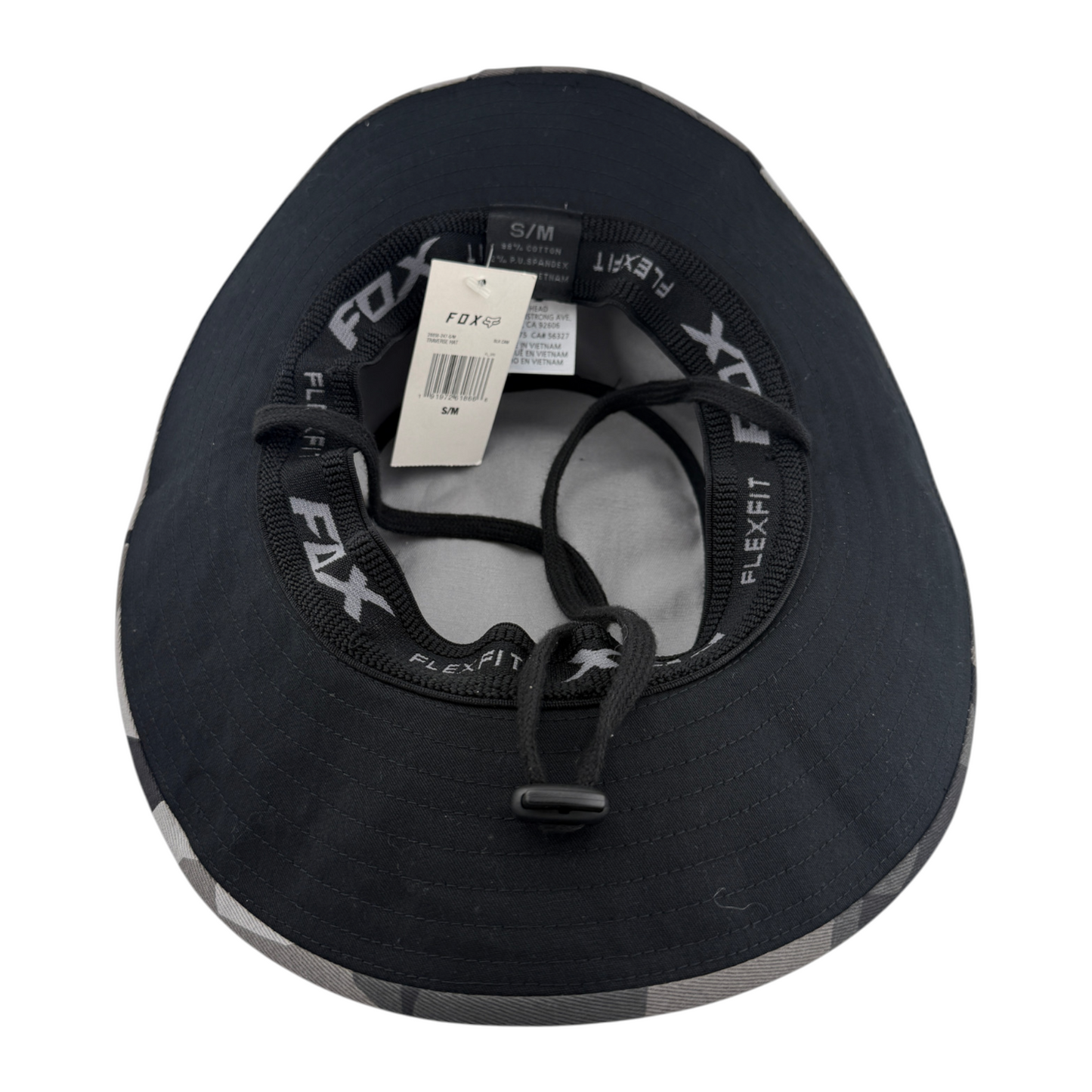 Fox Racing Traverse Camouflage Grey Camo Safari Boonie Fishing Bucket Hat S/M