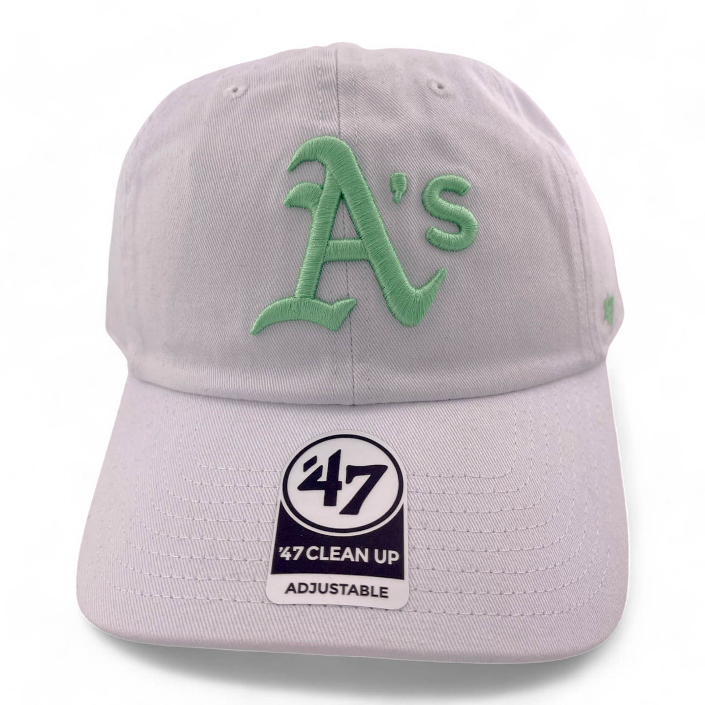 '47 Brand Oakland Athletics A's MLB Hemlock Clean Up Adjustable Dad Hat Cap