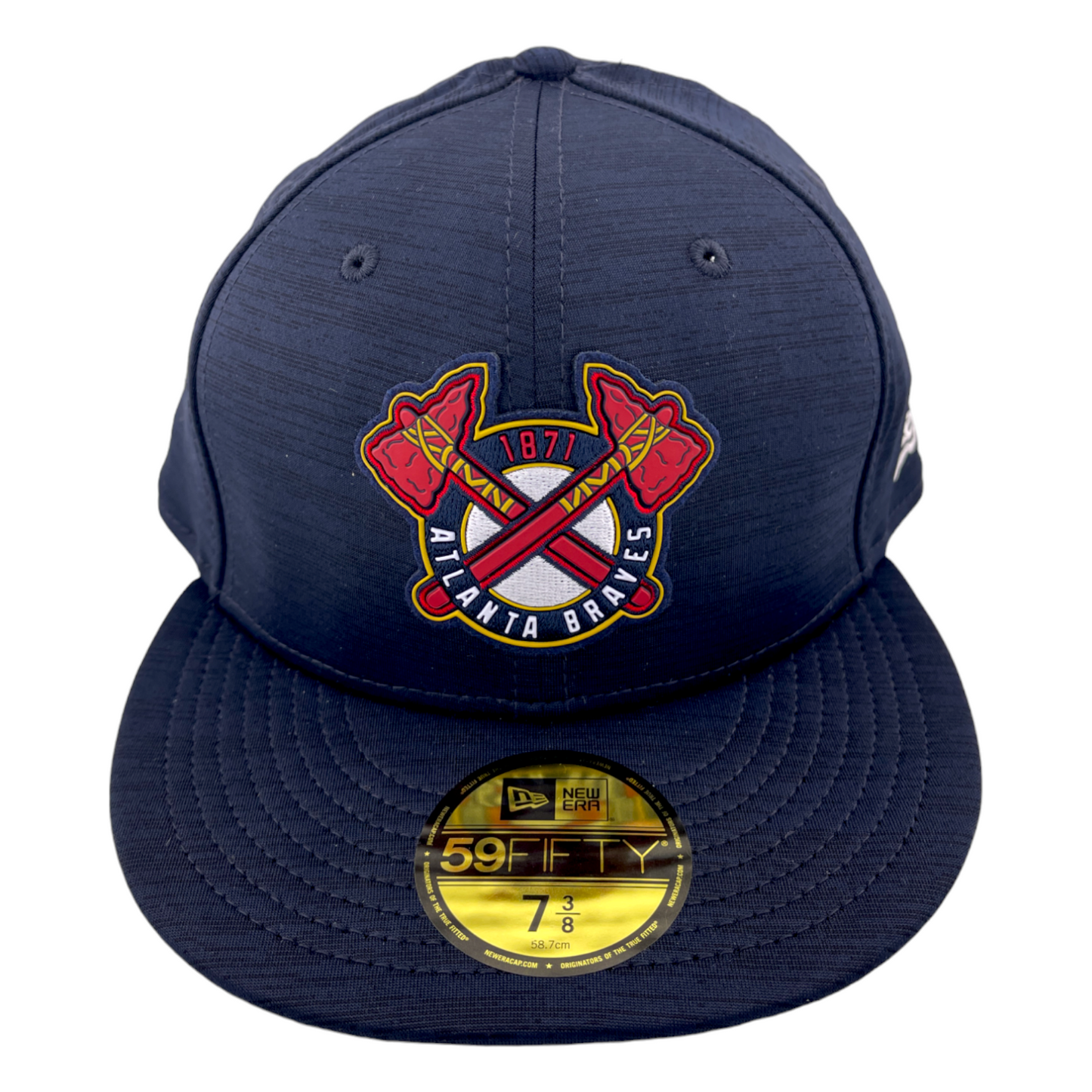 New Era Atlanta Braves 2023 Clubhouse Alt Navy/Grey UV MLB 59FIFTY Fitted Hat