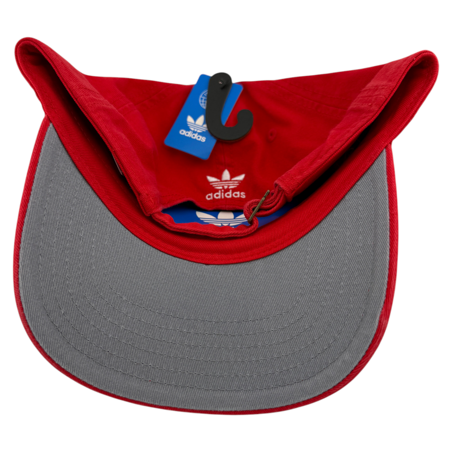 adidas Originals Relaxed Trefoil White/Red LP7027 Strapback Adjustable Dad Hat