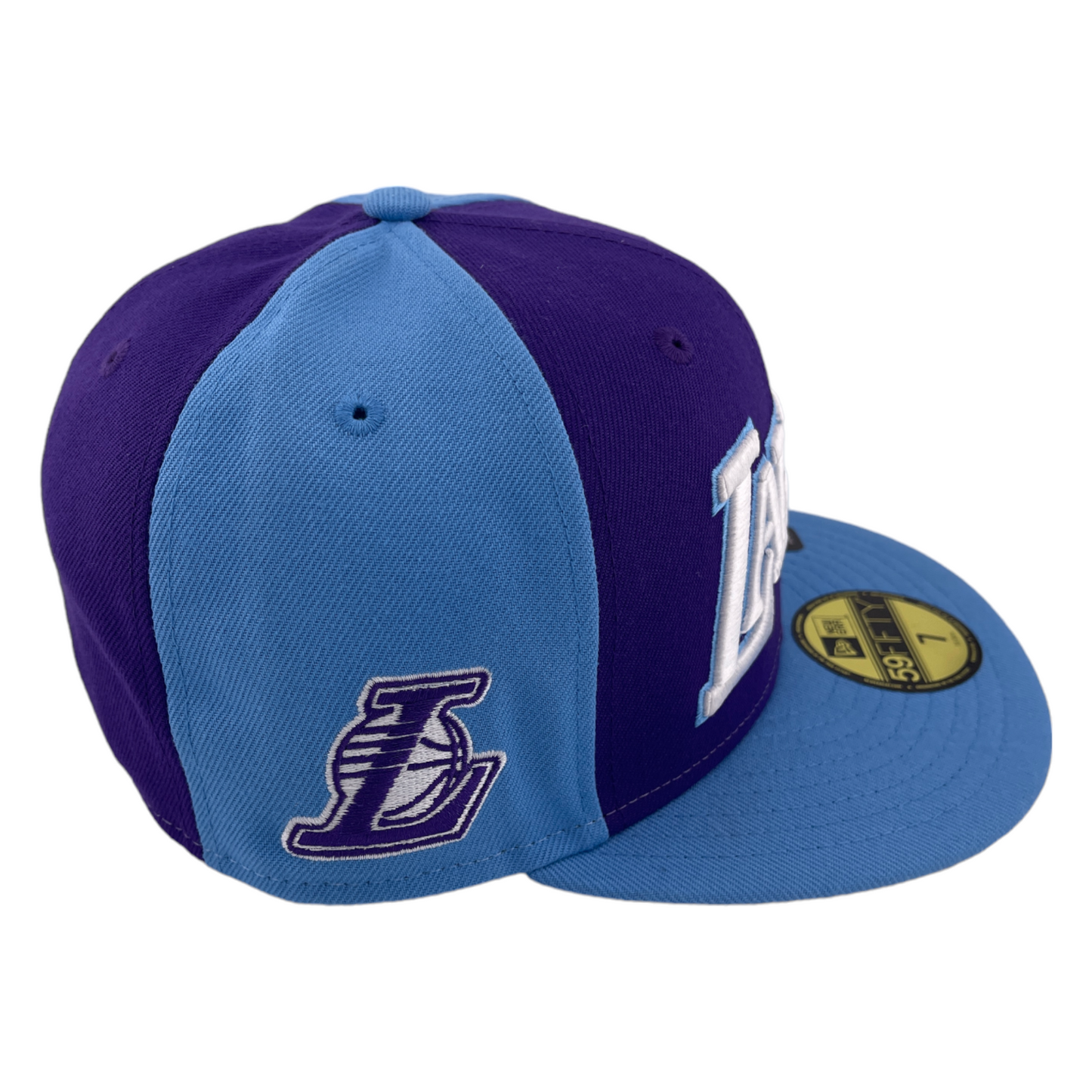 New Era Los Angeles Lakers City Edition Purple/Blue Grey UV 59Fifty Fitted Hat Cap