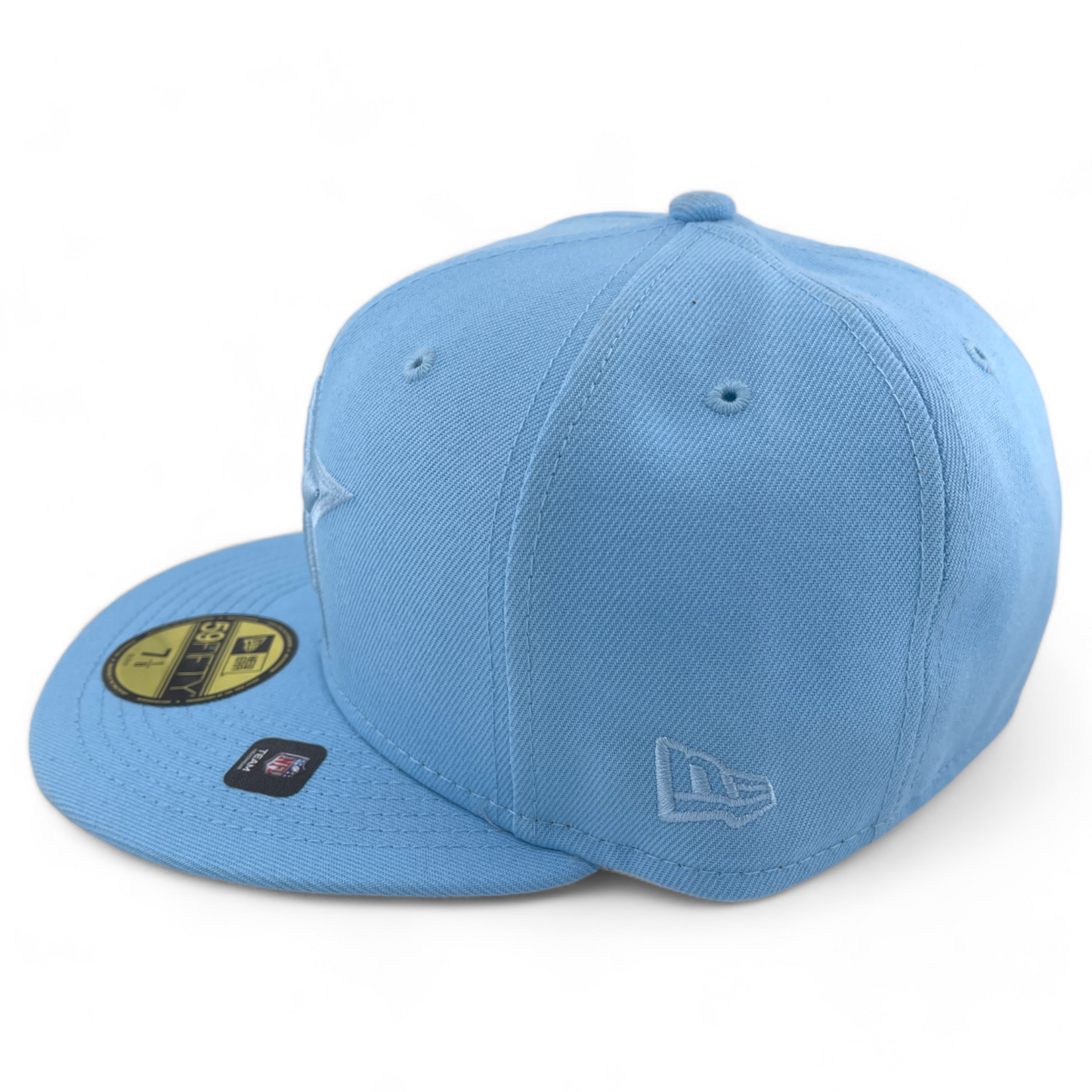 New Era Dallas Cowboys NFL Solid Color Pack Teal Blue 59FIFTY Fitted Hat Cap