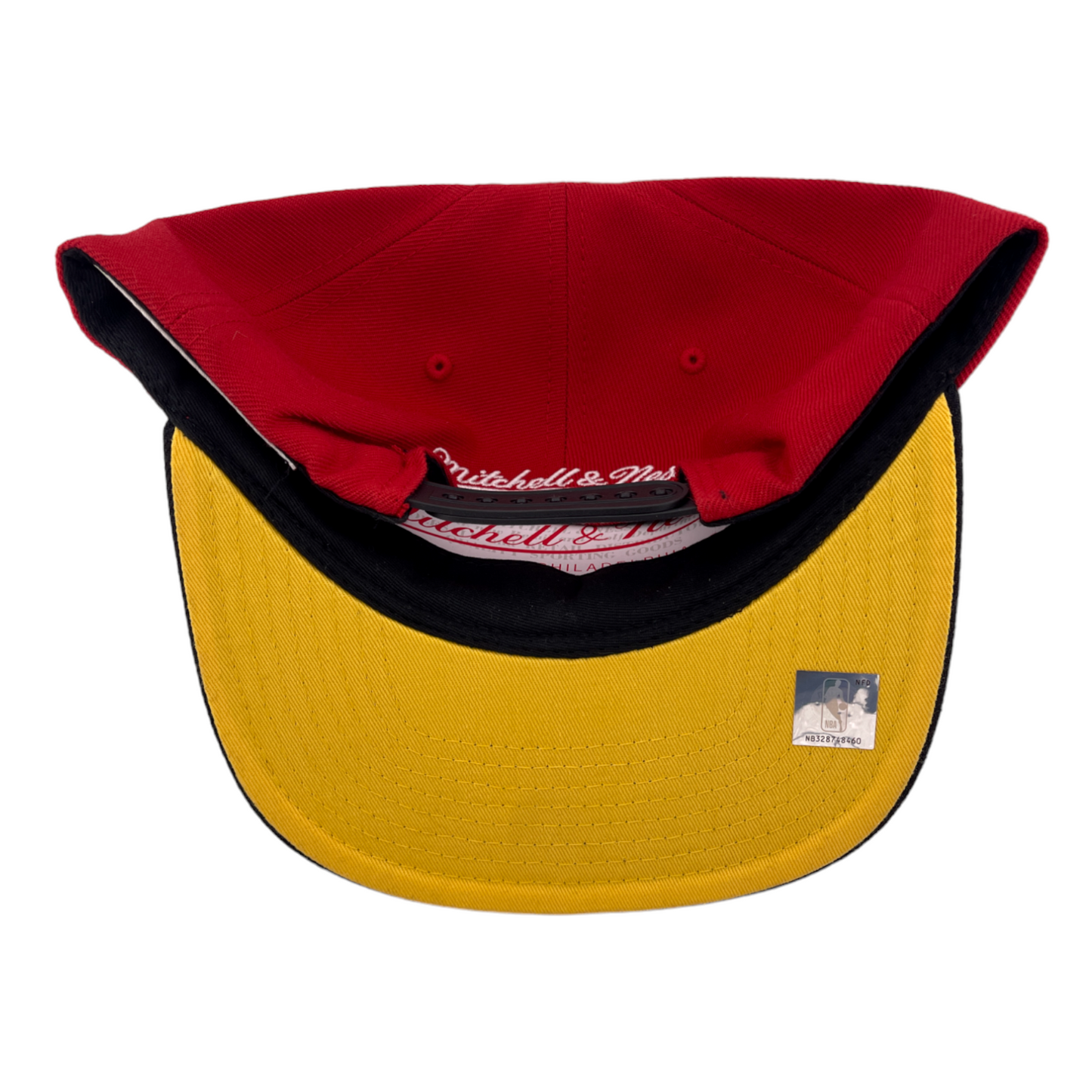 Mitchell & Ness Houston Rockets NBA HWC Core Basic Red/Black/Yellow Snapback Hat