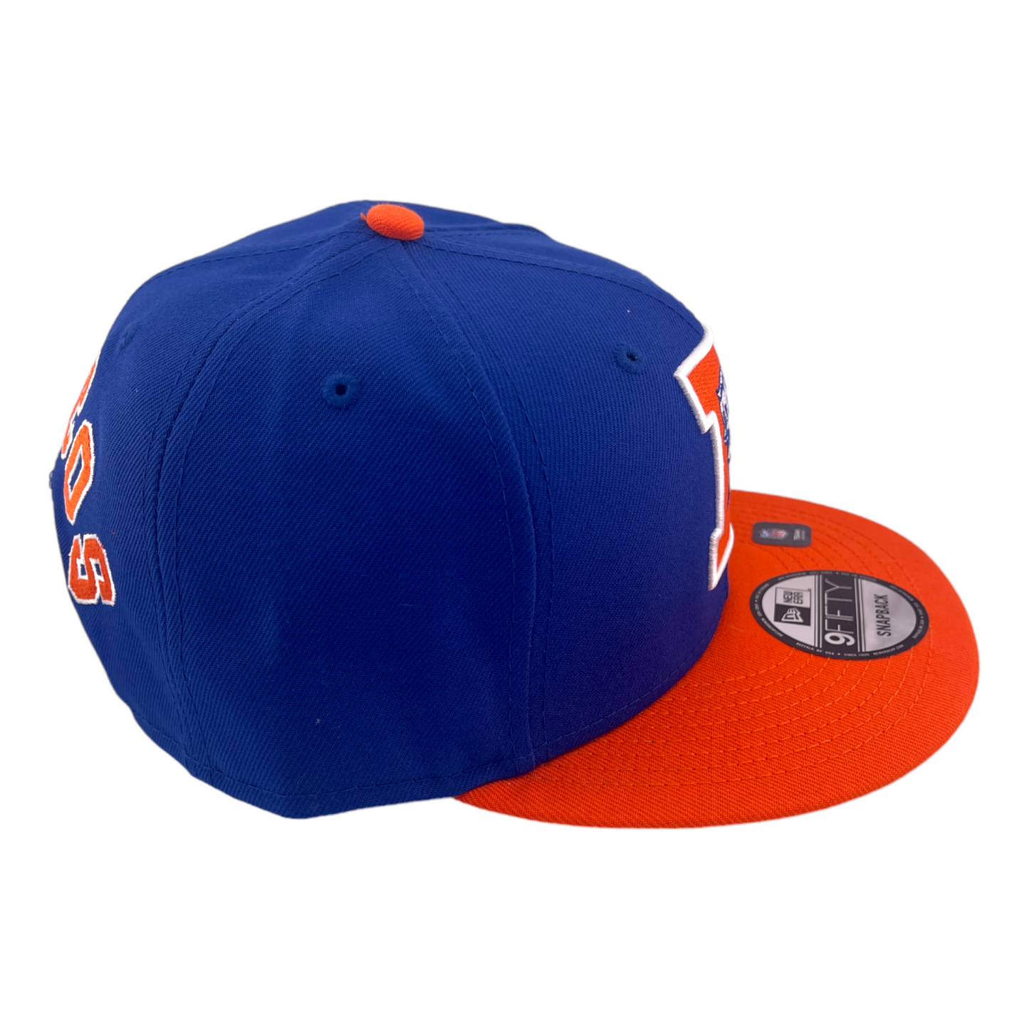 New Era Denver Broncos Throwback Logo Blue/Orange Green NFL 9FIFTY Snapback Hat Cap
