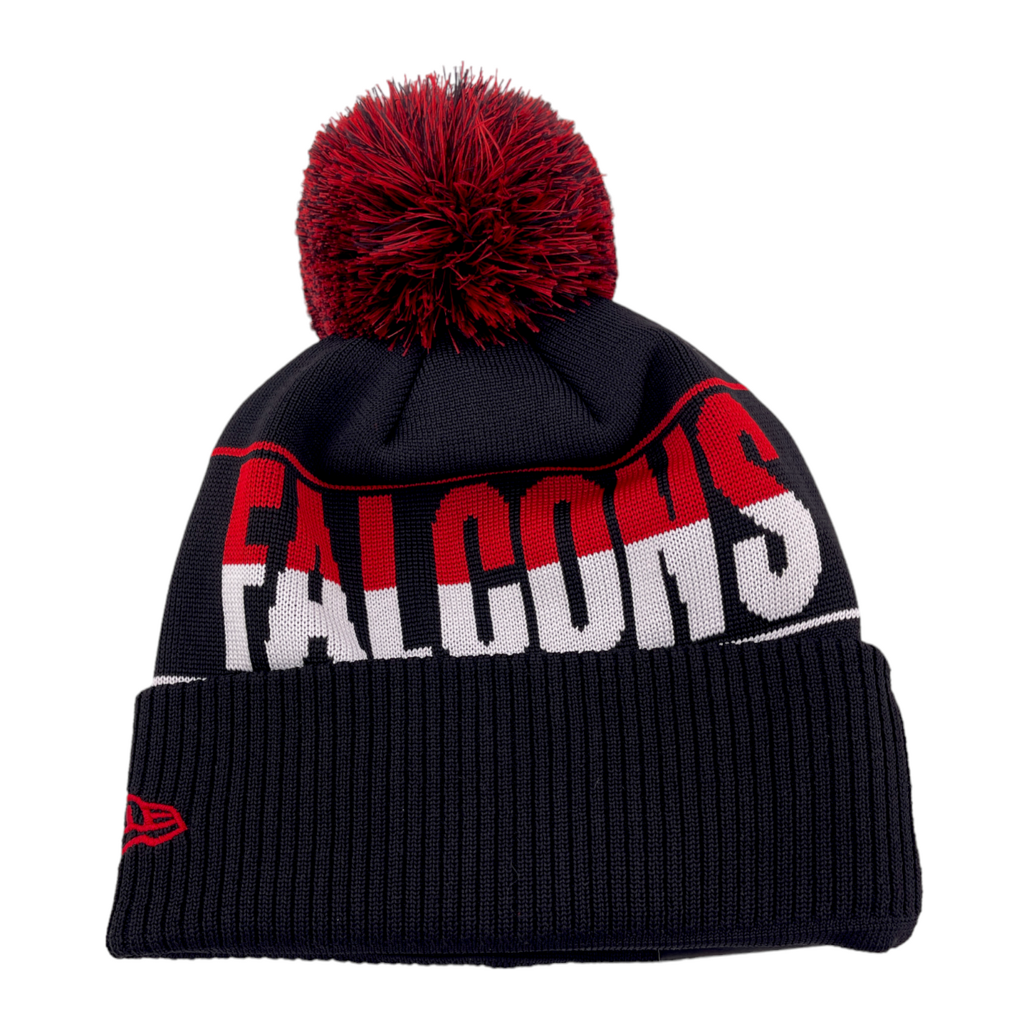 New Era Atlanta Falcons NFL 2023 Pom Beanie Cuffed Knit Cap Adult One Size