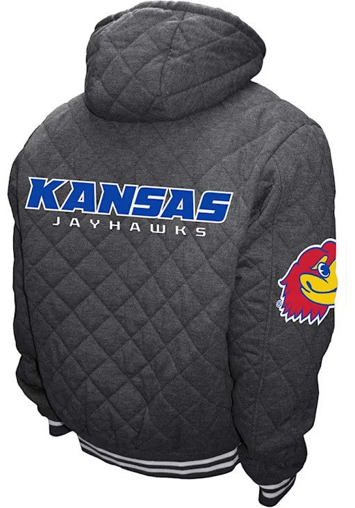 Franchise Club University of Kansas Jayhawks Diamond Quilt Hooded Jacket 3XL