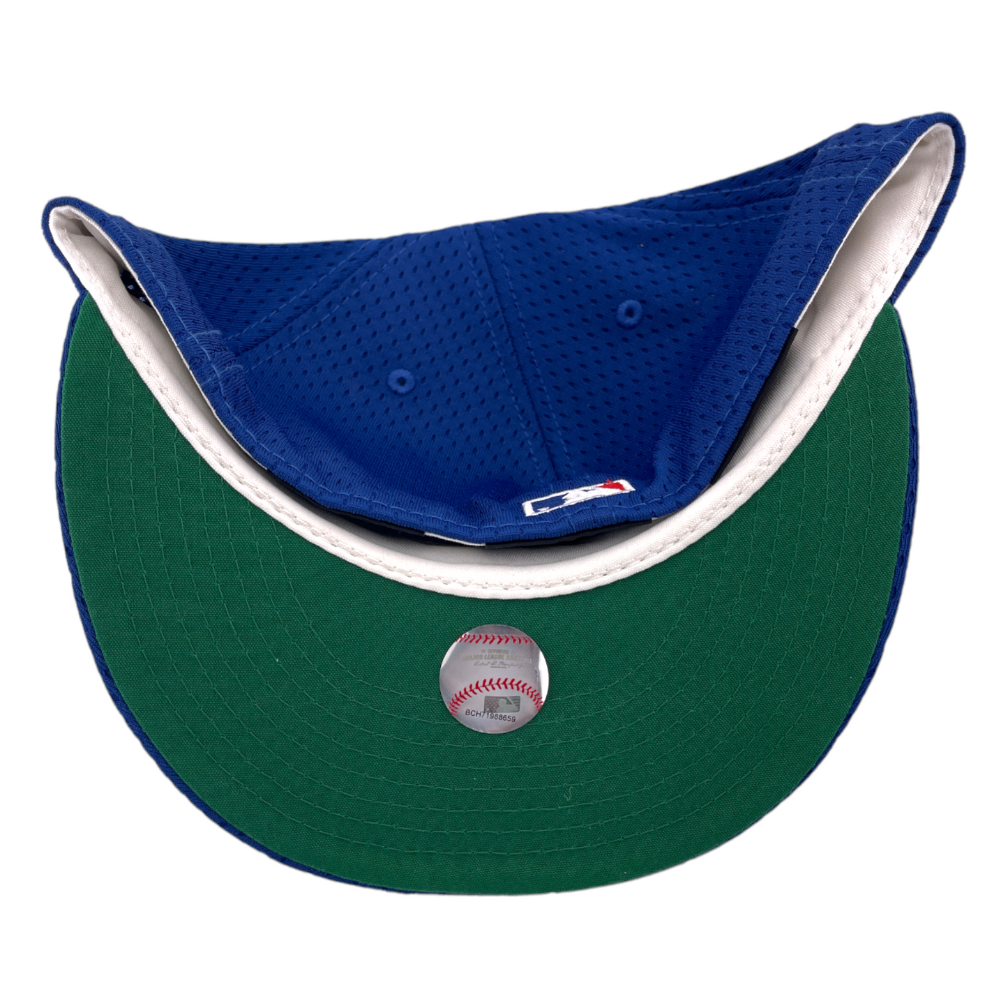 New Era Los Angeles Dodgers LA 90s Throwback Mesh Patch Blue 59FIFTY Fitted Hat Cap