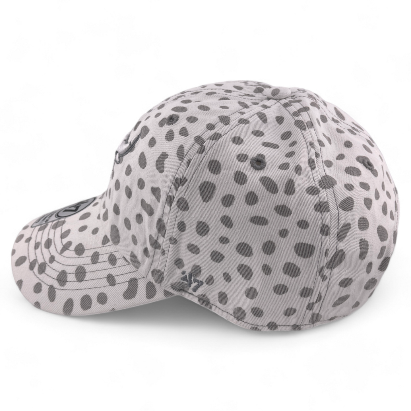 '47 Brand Chicago Bulls NBA White Cheetah Womens Clean Up Adjustable Dad Hat Cap