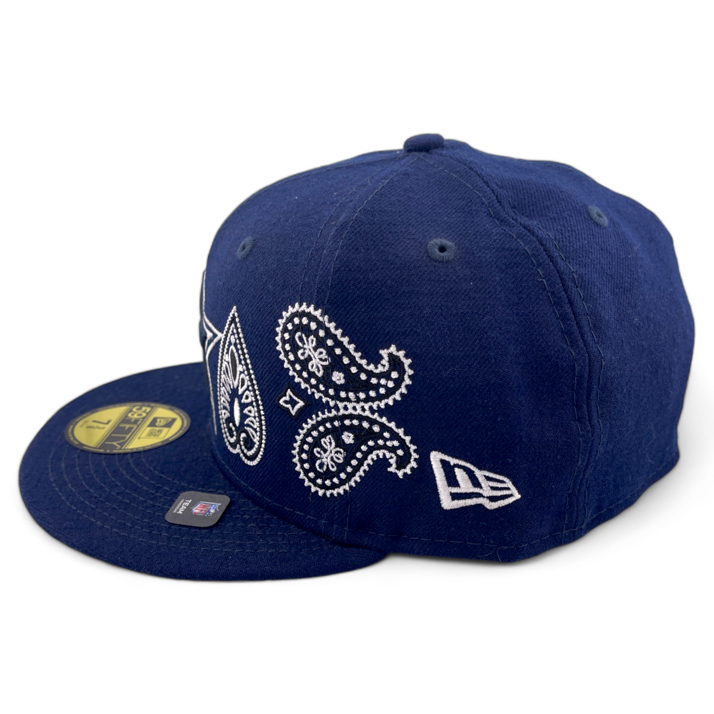 New Era Dallas Cowboys NFL QT Q2 Paisley Embroidery Patch 59FIFTY Fitted Hat Cap