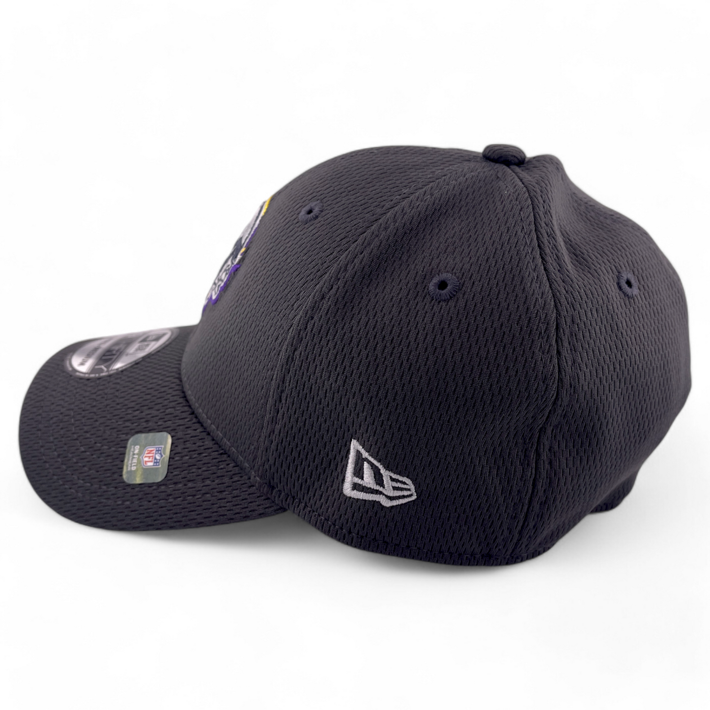 New Era Minnesota Vikings NFL 2024 Draft Graphite Grey 39Thirty Flex Fit Hat