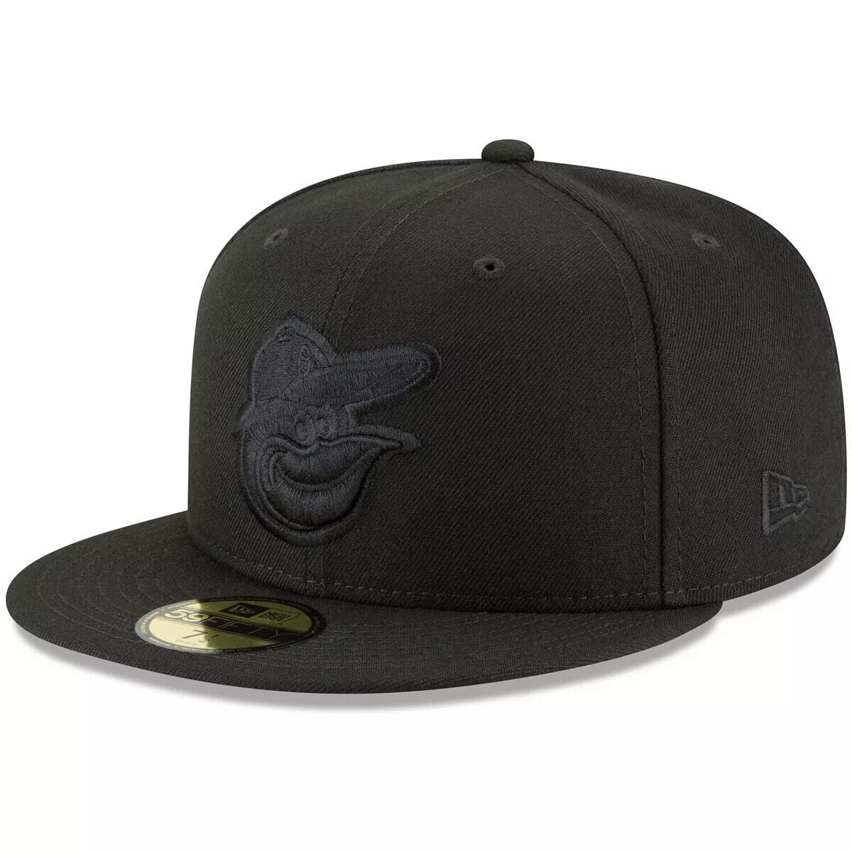 New Era Baltimore Orioles Black On Black 59Fifty Mens Cap MLB Basic Fitted Hat Cap