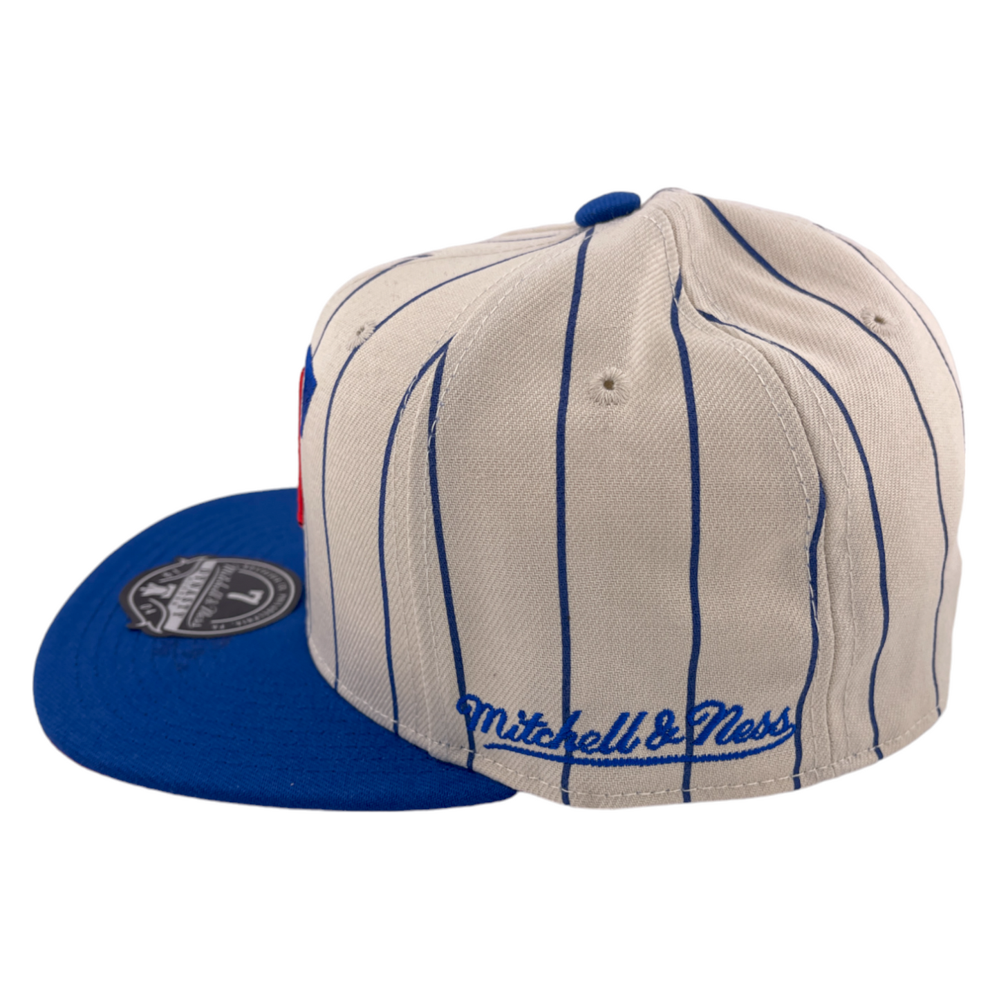Mitchell & Ness Los Angeles Clippers 25 Seasons Pinstripe HWC Dynasty Fitted Hat