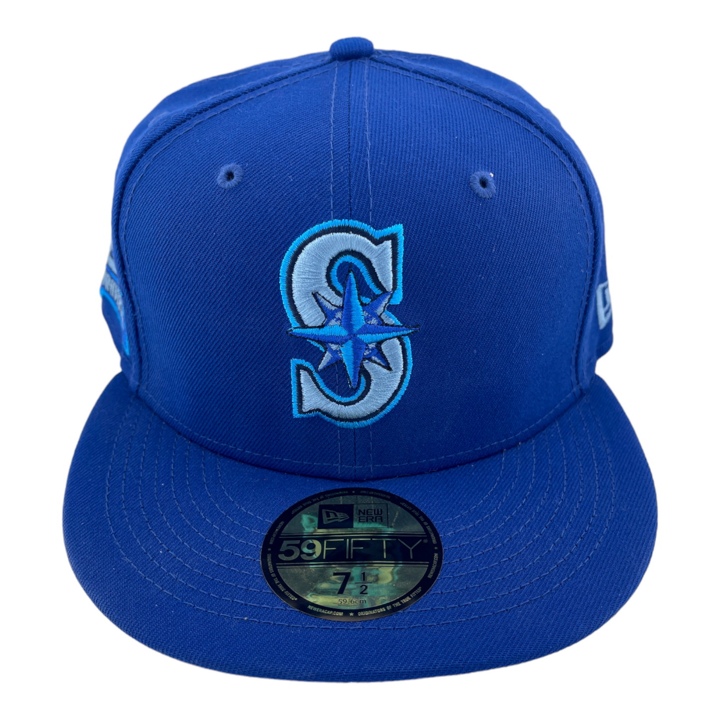 New Era Seattle Mariners 20th Anniversary Patch Arctic Blue Pack UV 59FIFTY Hat Cap