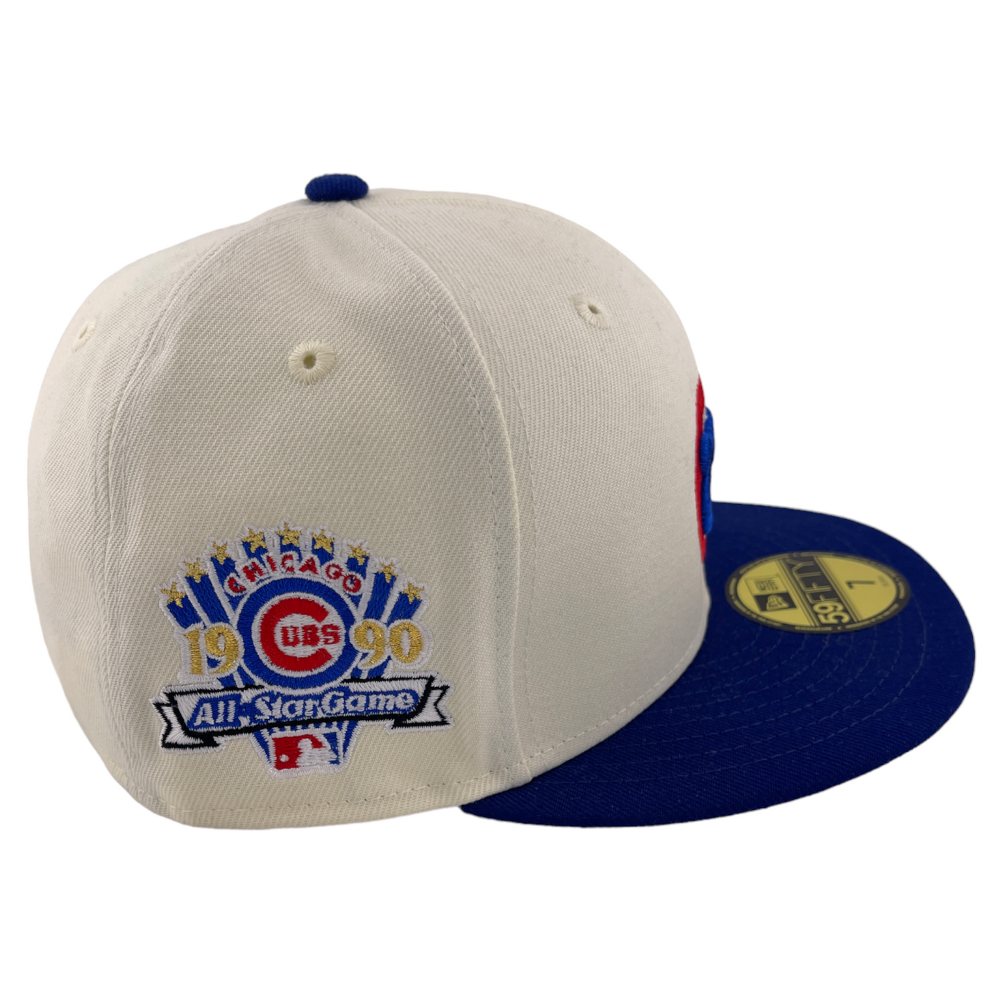 New Era Chicago Cubs MLB 1990 All-Star Game Cream Retro 59Fifty Fitted Hat Cap