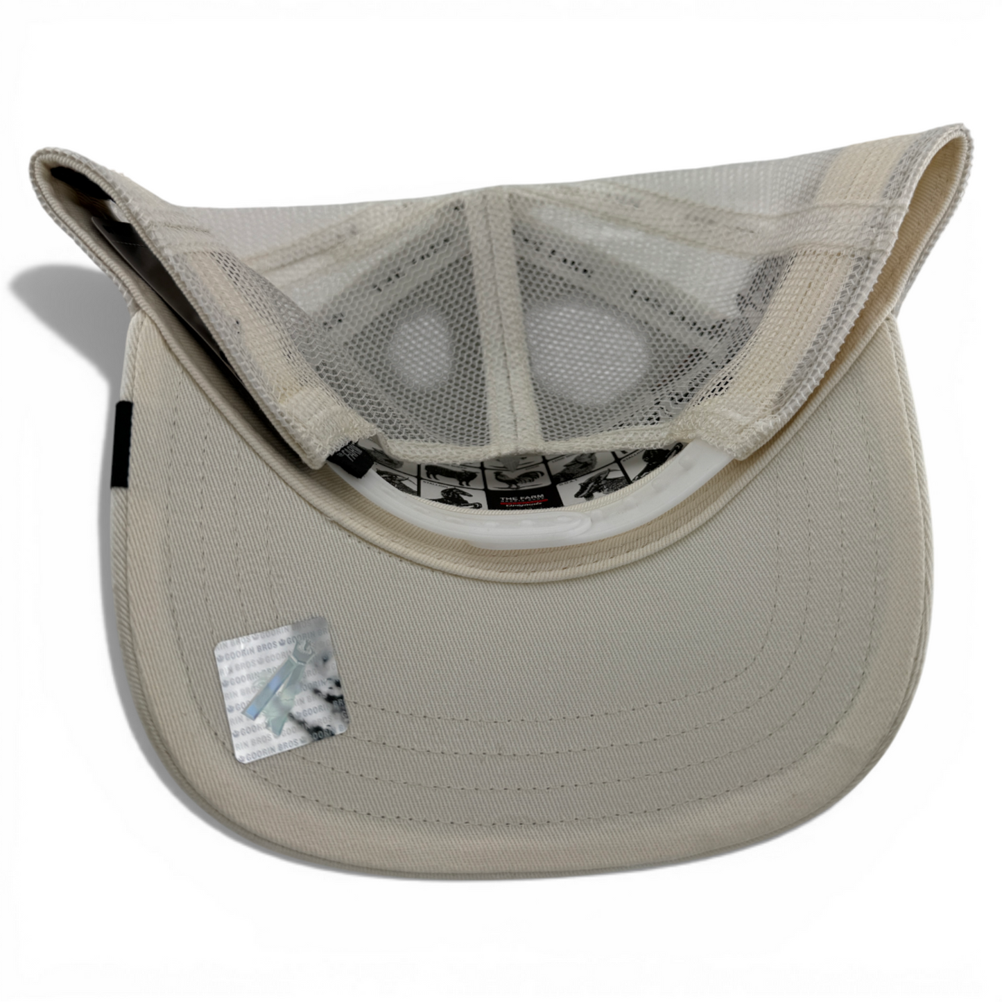 Goorin Bros The Panther The Farm White Mesh Trucker Adjustable Snapback Hat Cap