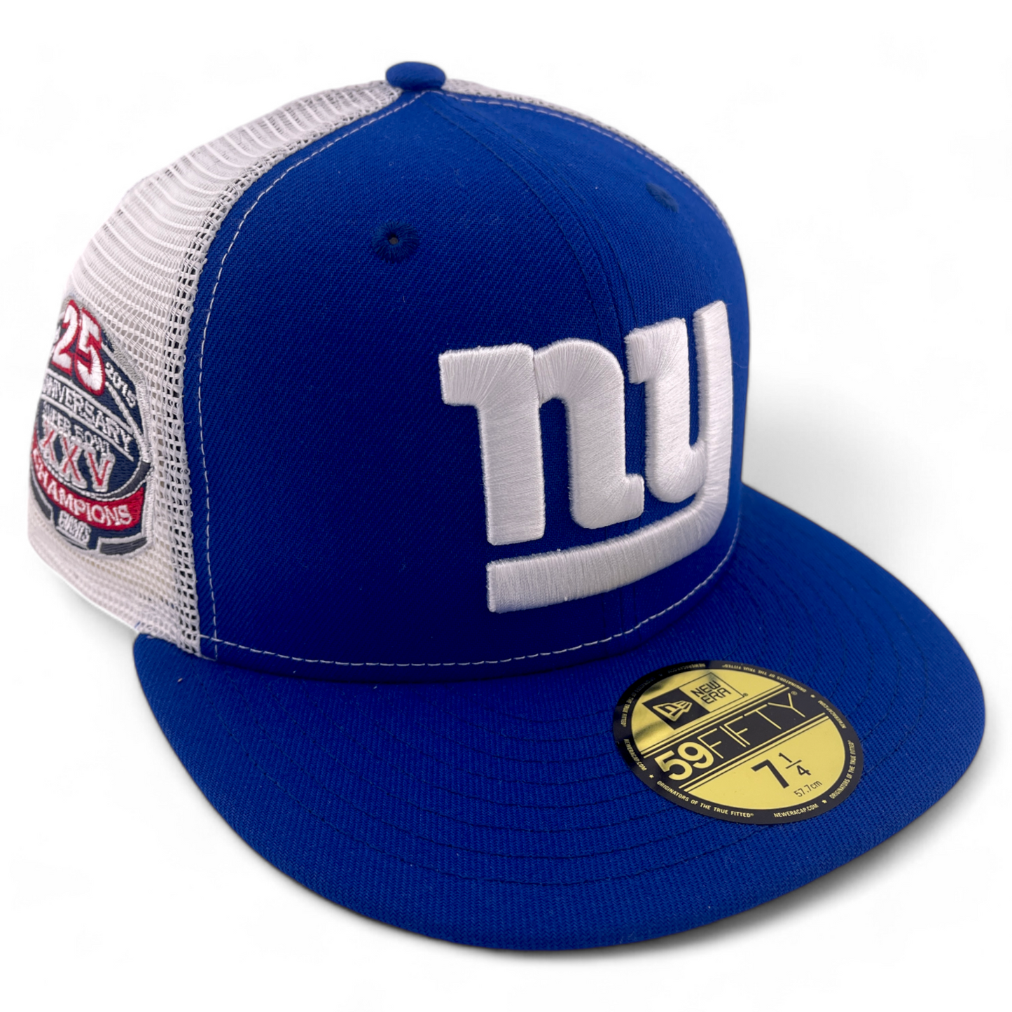 New Era New York Giants NFL Superbowl XXV Rearview Mesh Back 59FIFTY Fitted Hat
