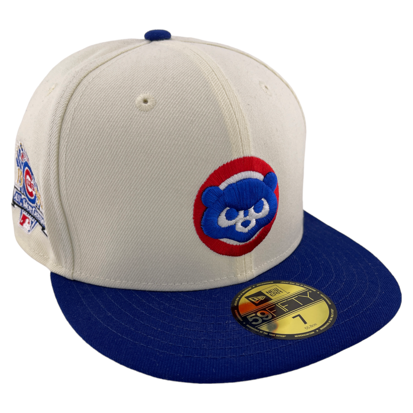 New Era Chicago Cubs MLB 1990 All-Star Game Cream Retro 59Fifty Fitted Hat Cap