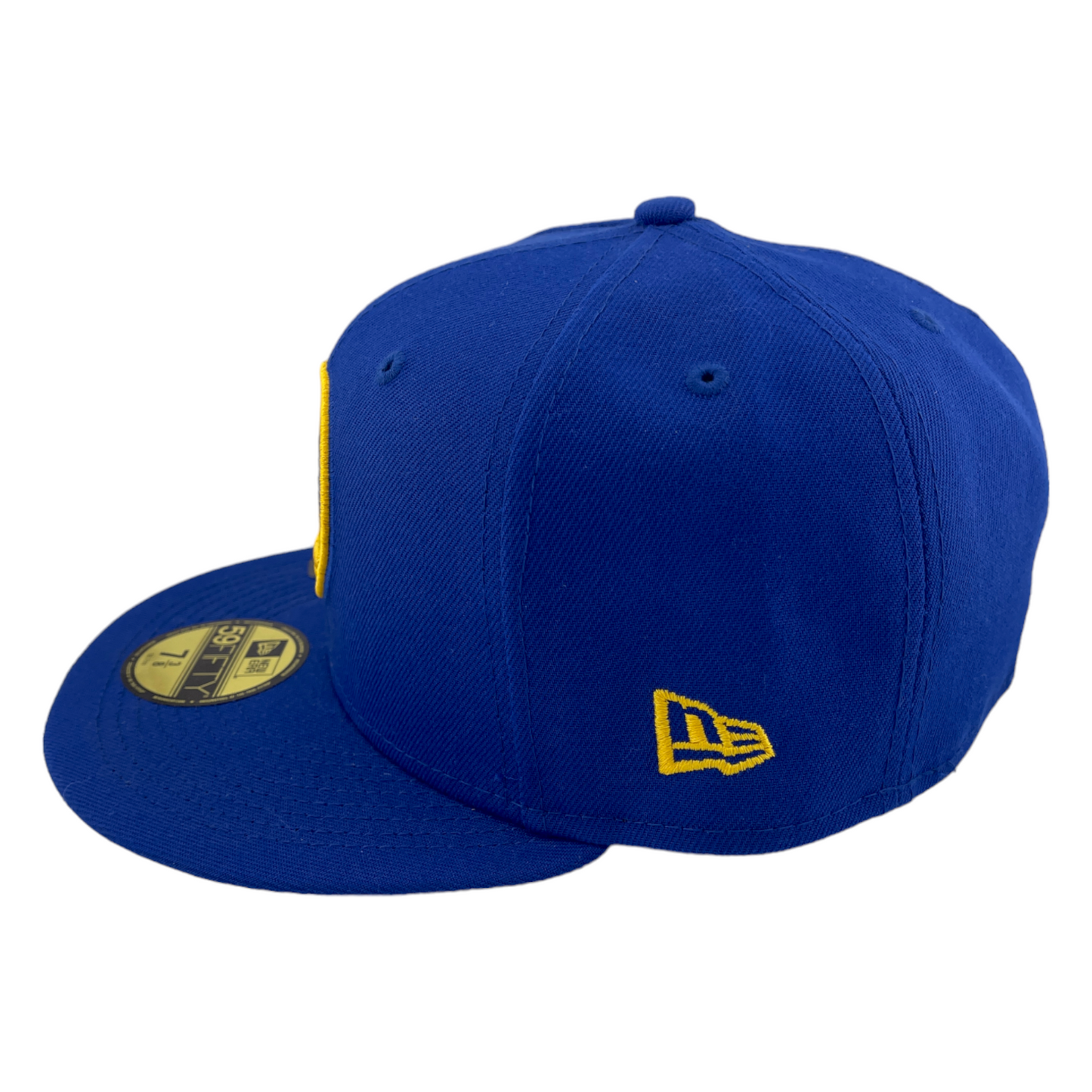 New Era Golden State Warriors Back Half 75th Patch Blue/Grey 59Fifty Fitted Hat Cap