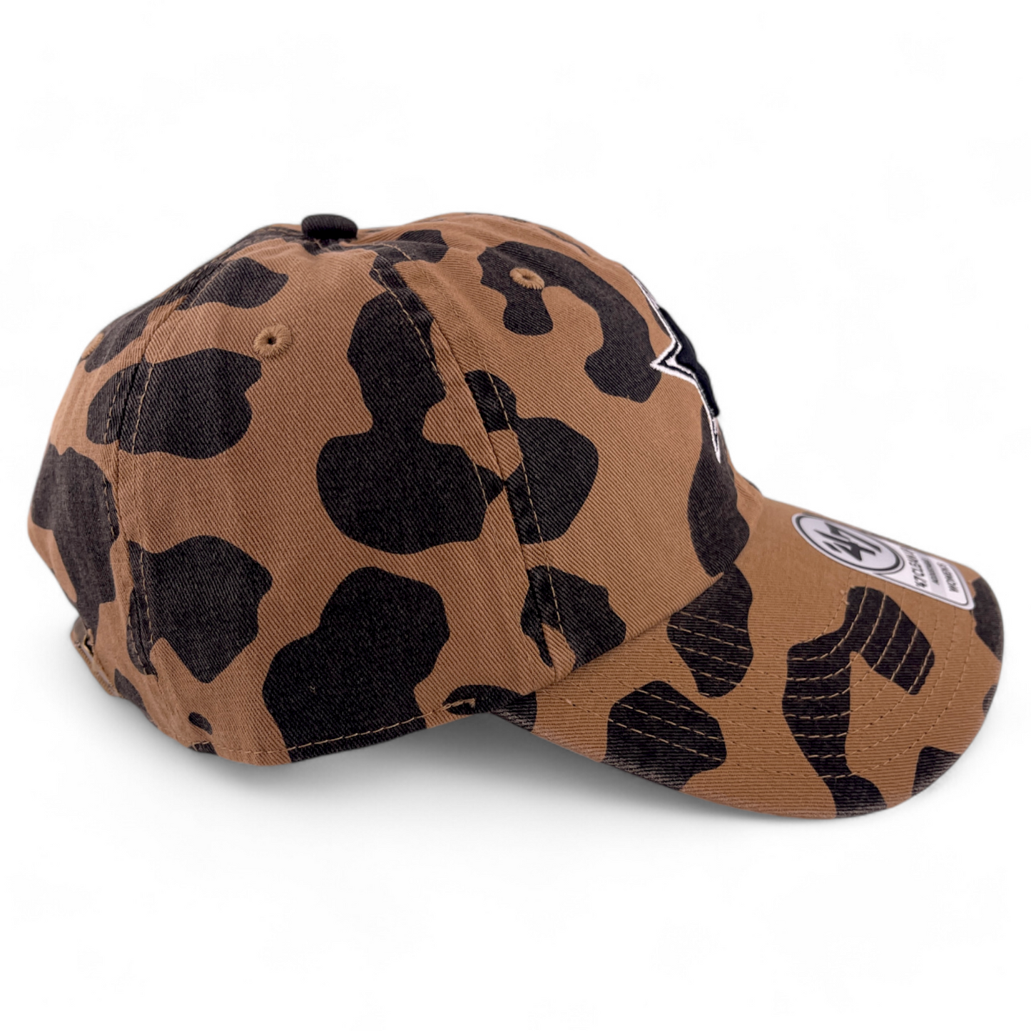 '47 Brand Dallas Cowboys Brown Camo Rosette Women's Clean Up Adjustable Dad Hat