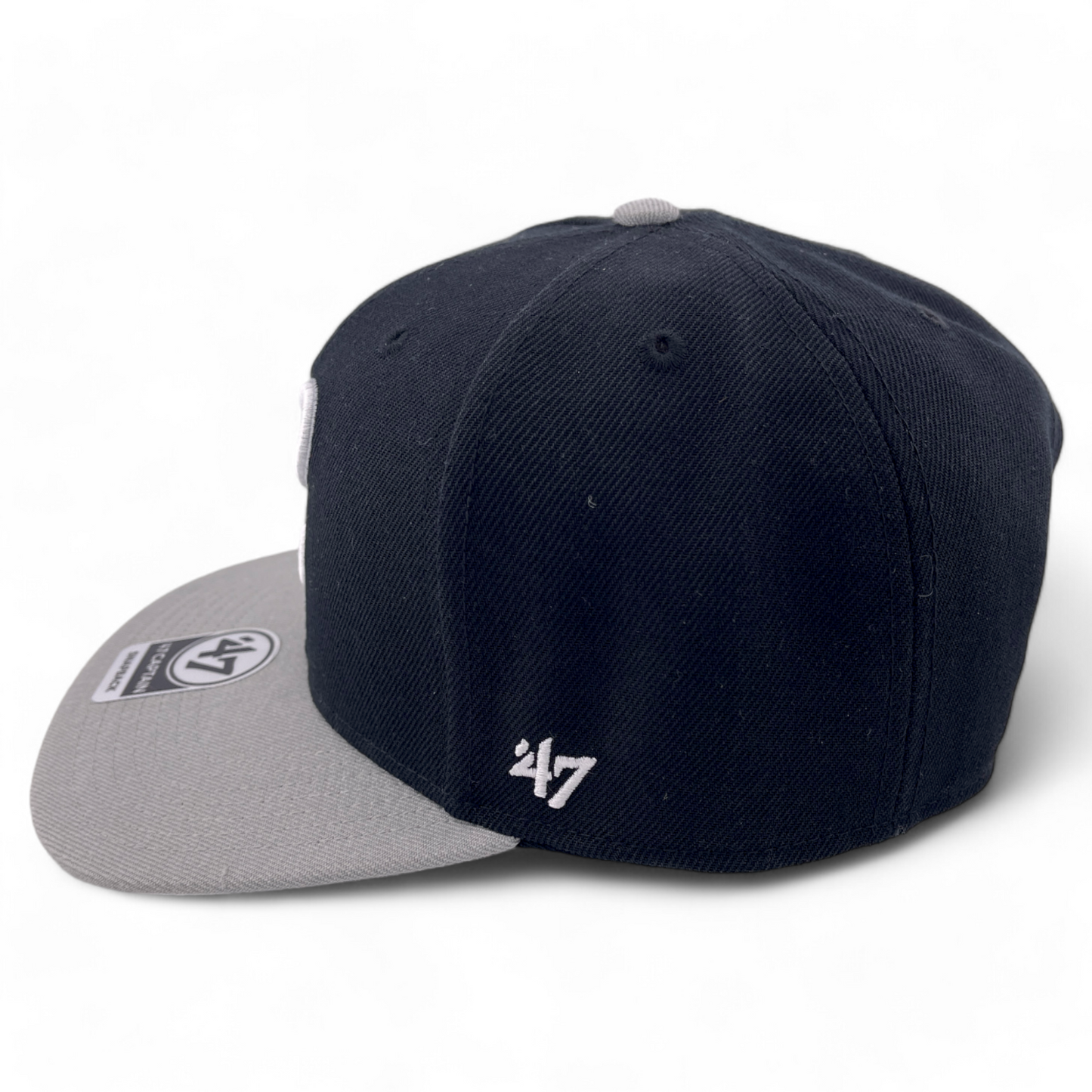 '47 Brand Chicago White Sox Cooperstown Black/Grey Captain Snapback Hat Cap