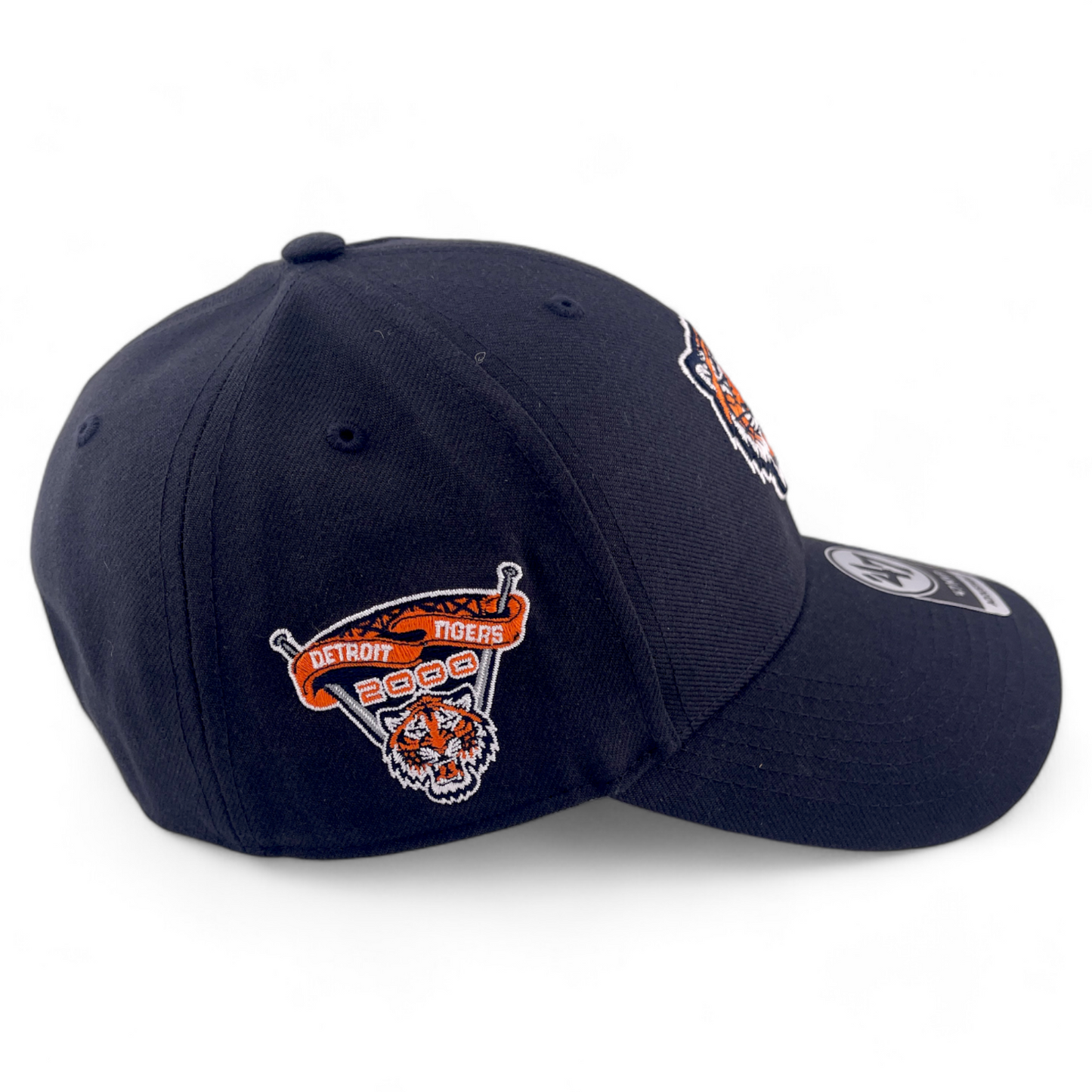 '47 Brand Detroit Tigers MLB Navy Tiger Logo 2000 Patch MVP Adjustable Hat Cap