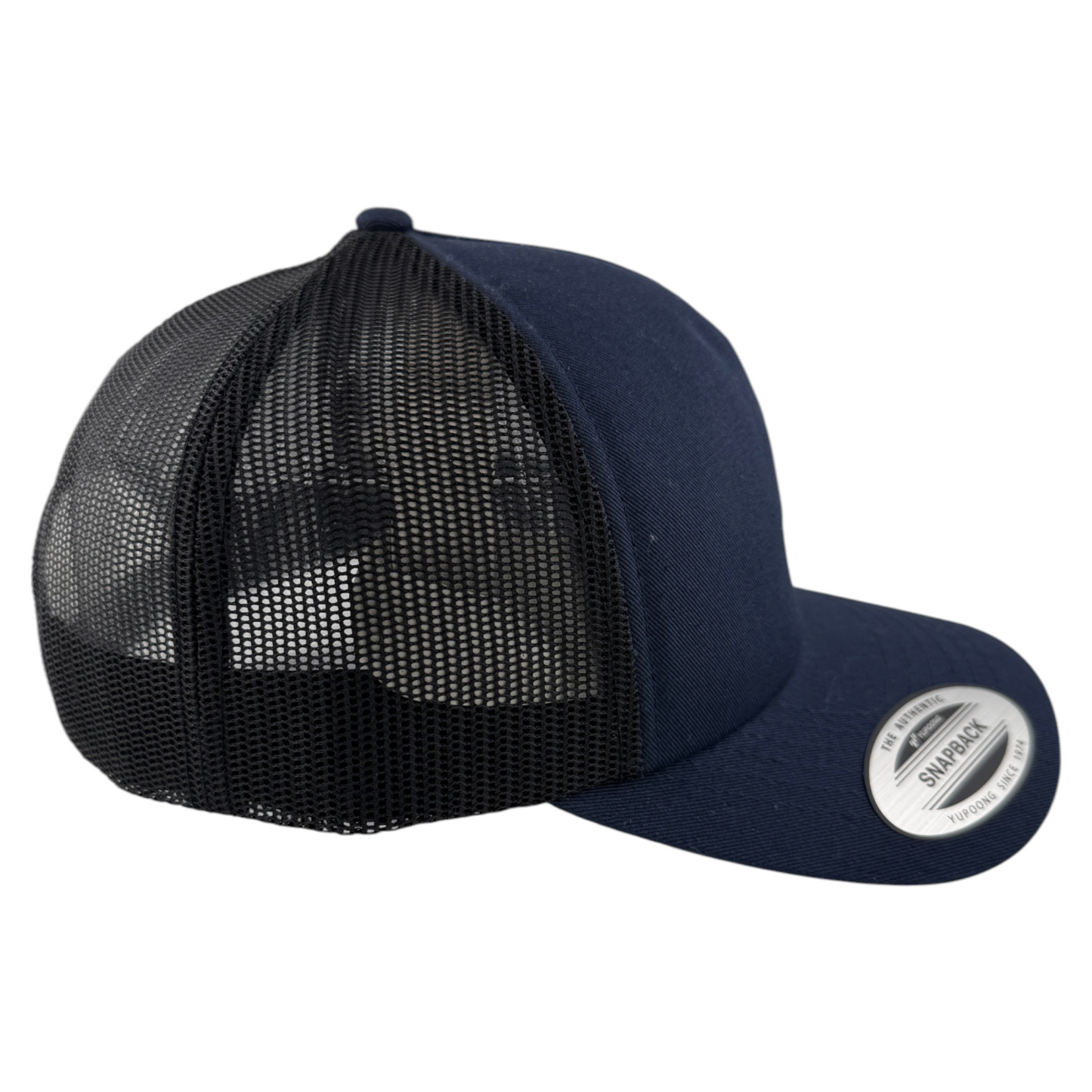 Fox Racing Head Navy Blue A-Frame Mesh Back Trucker Adjustable Snapback Hat Cap