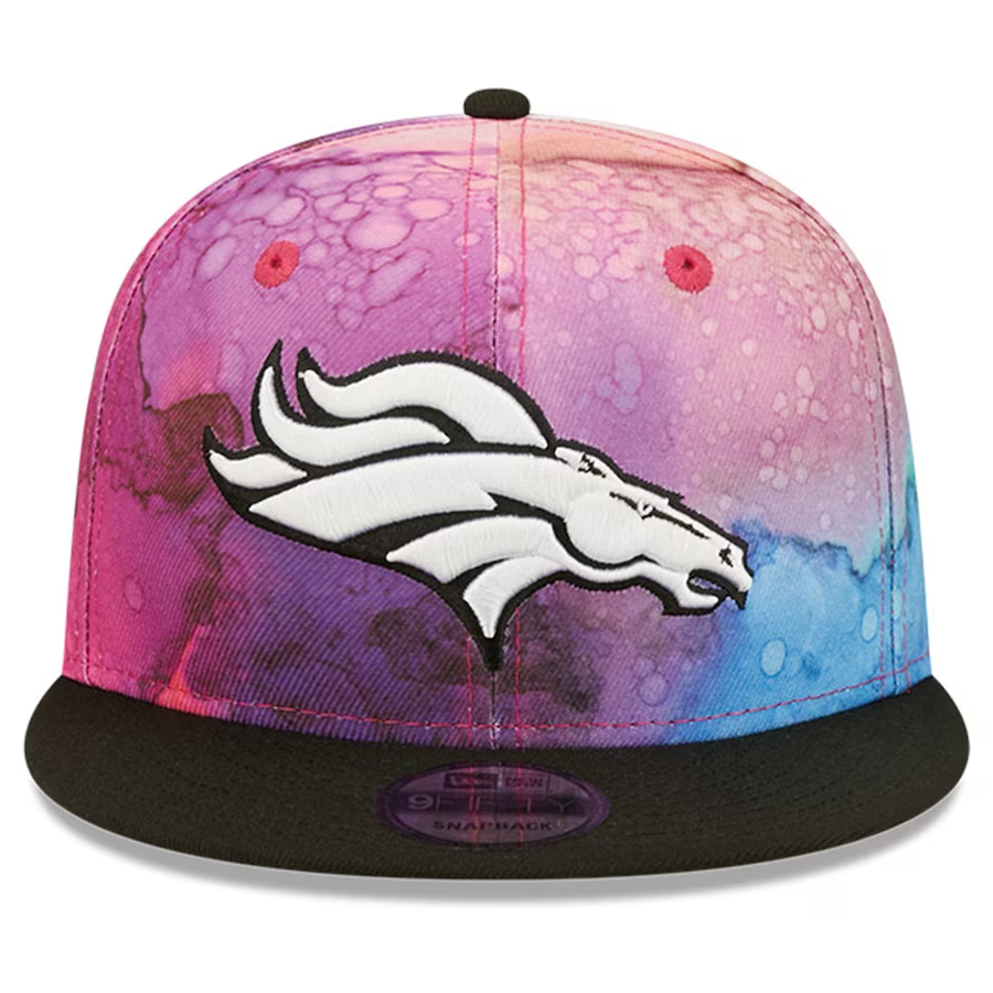 New Era Denver Broncos Crucial Catch 2022 NFL Ink-Dyed 9FIFTY Snapback Hat Cap
