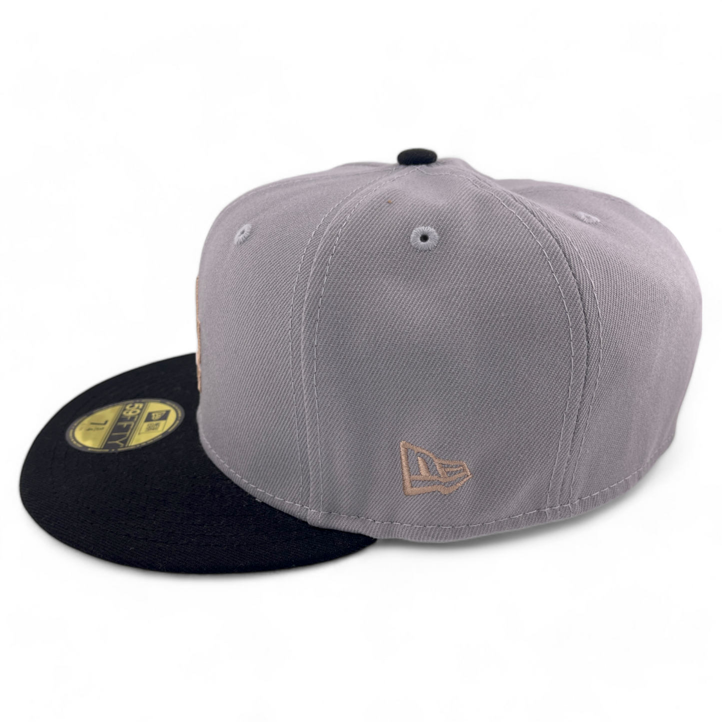 New Era Los Angeles Dodgers MLB Stadium Patch Leather Logo 59FIFTY Fitted Hat Cap