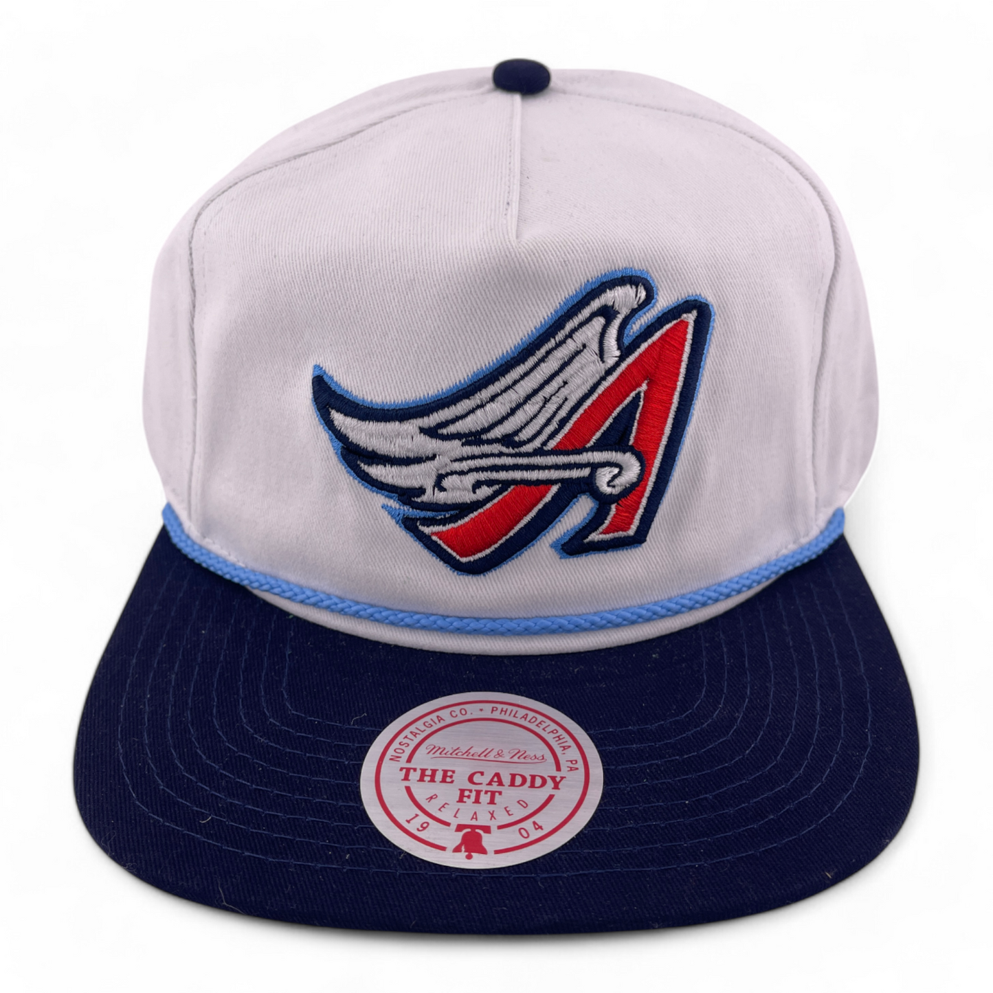 Mitchell & Ness Los Angeles Angels MLB Rope Golfer The Caddy Fit Snapback Hat