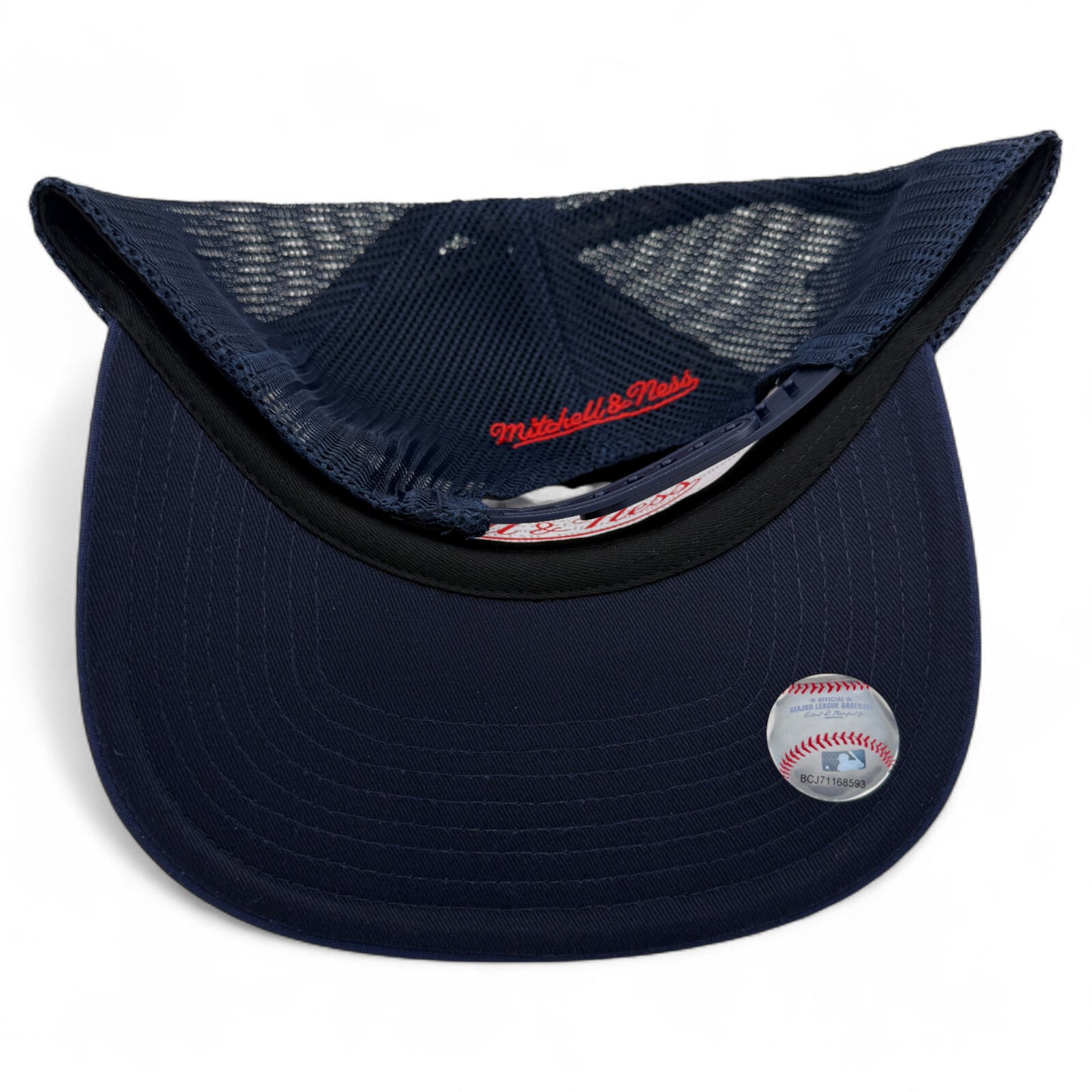 Mitchell & Ness Los Angeles Angels A-Frame Foam Trucker Adjustable Snapback Hat