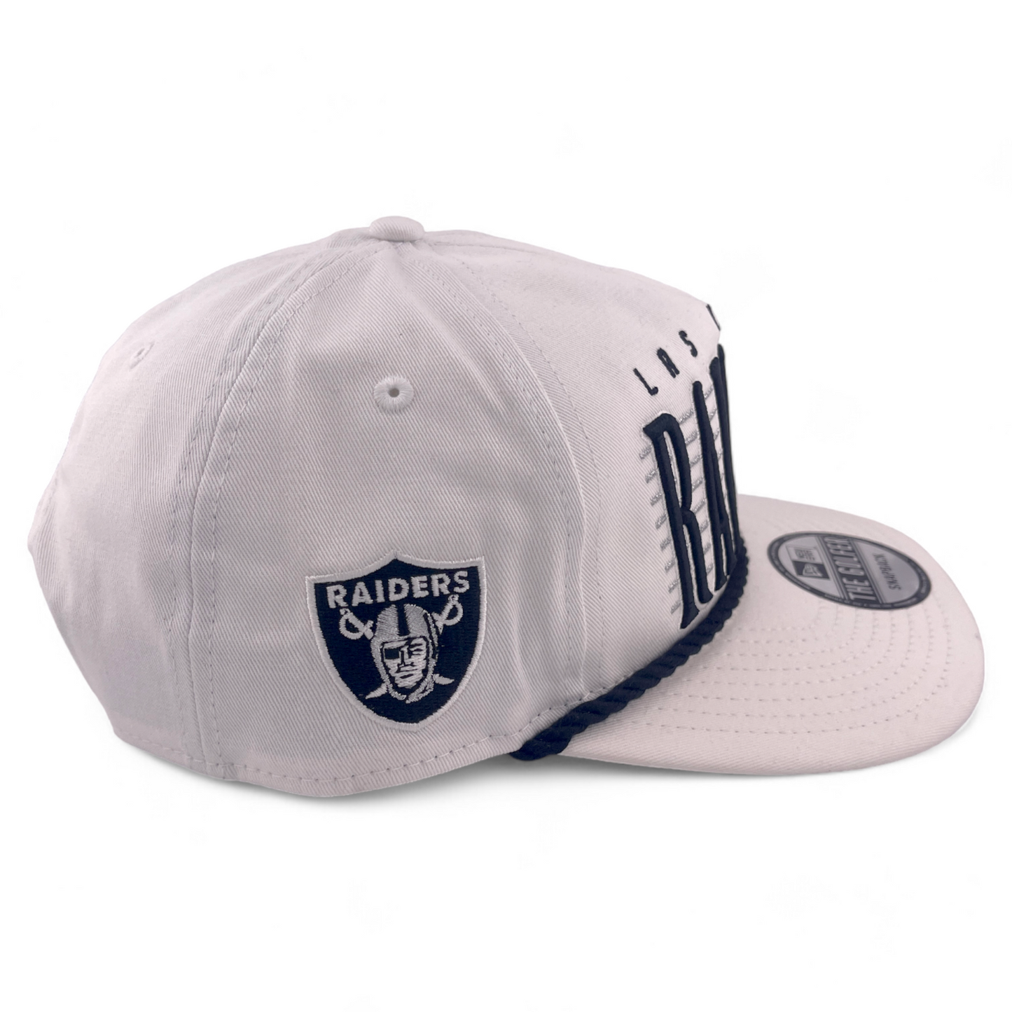New Era Las Vegas Raiders NFL Line Script The Golfer Rope A-Frame Snapback Hat