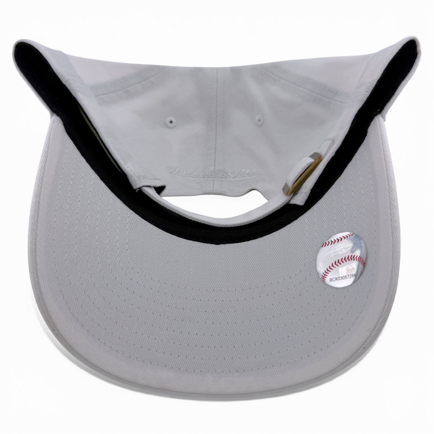 Mitchell & Ness Brooklyn Dodgers MLB All White Strapback Adjustable Dad Hat Cap