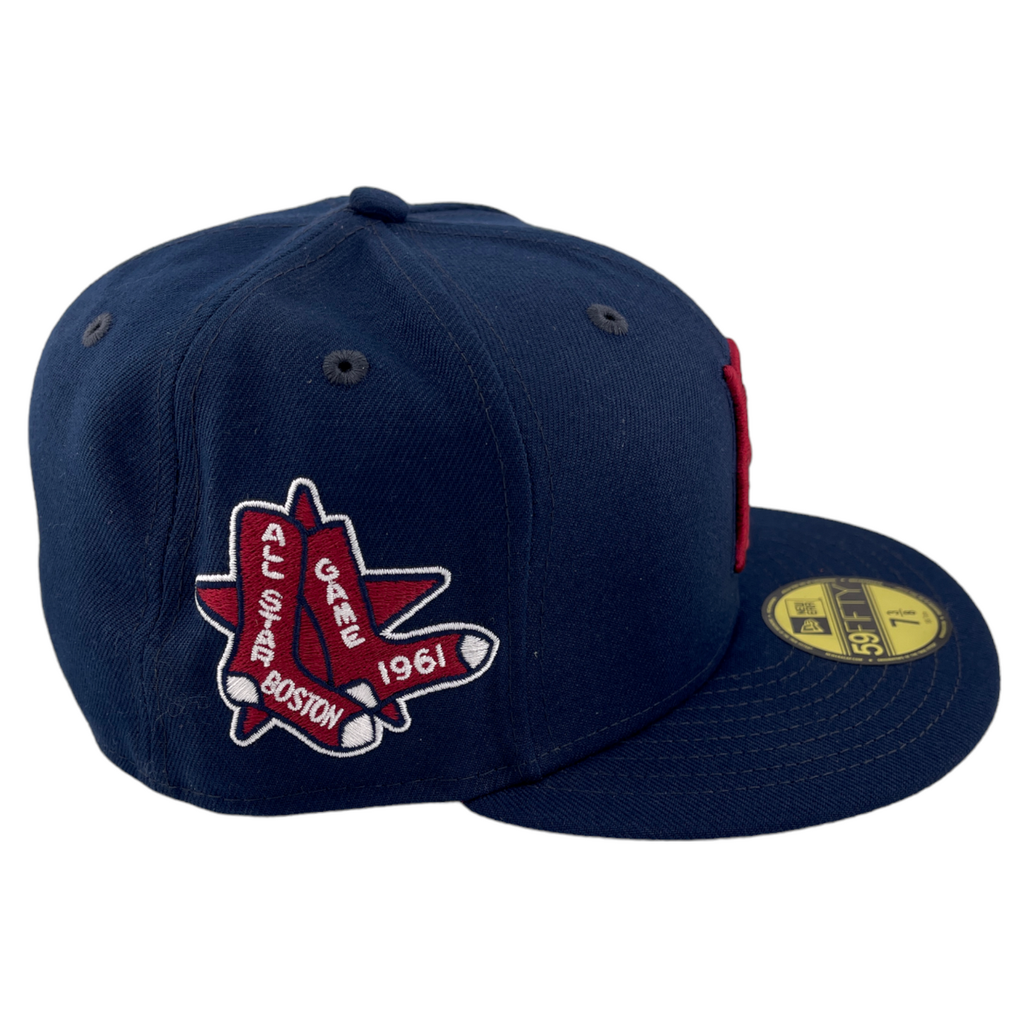 New Era Boston Red Sox MLB 1961 All-Star Game Patch Cranberry 59Fifty Fitted Hat