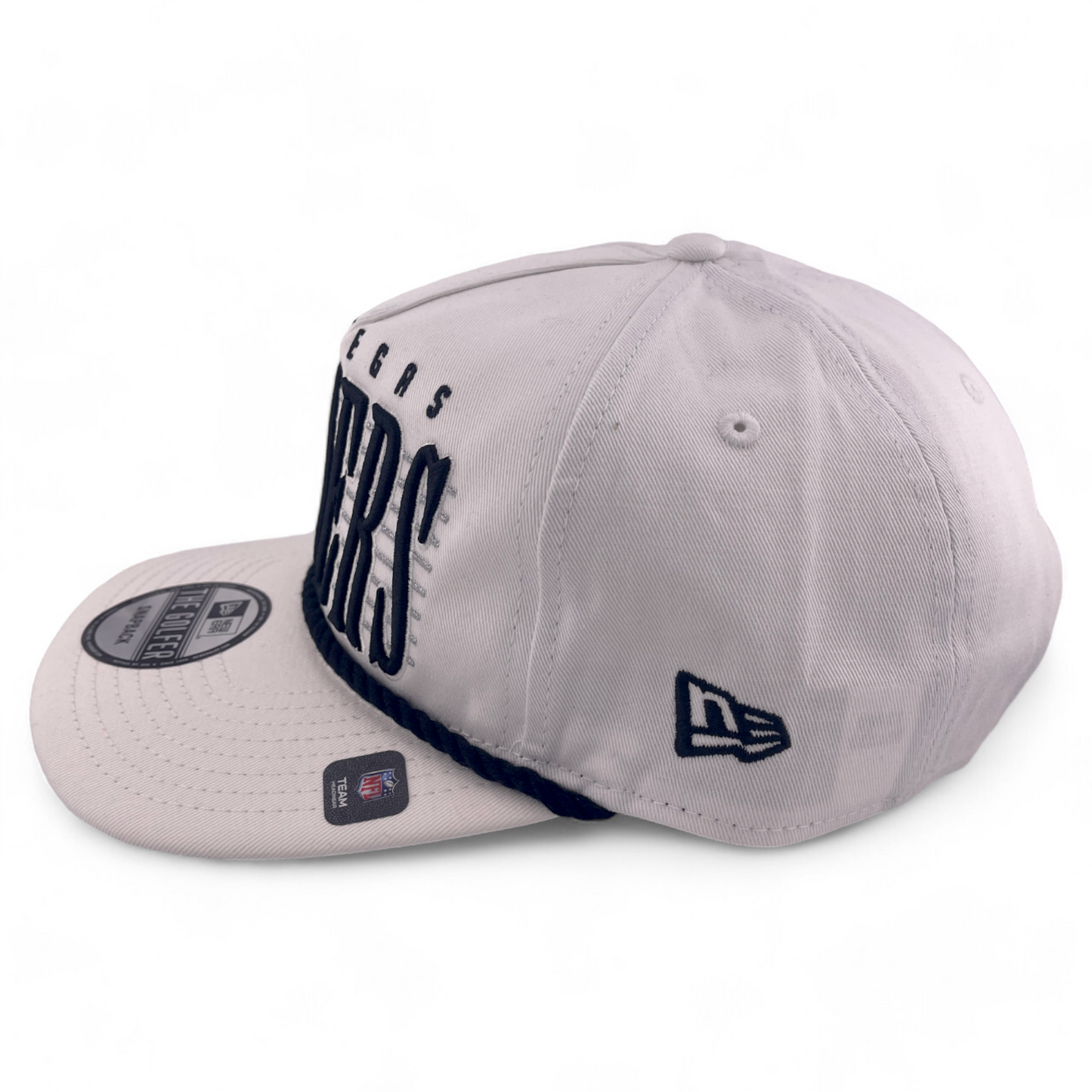 New Era Las Vegas Raiders NFL Line Script The Golfer Rope A-Frame Snapback Hat
