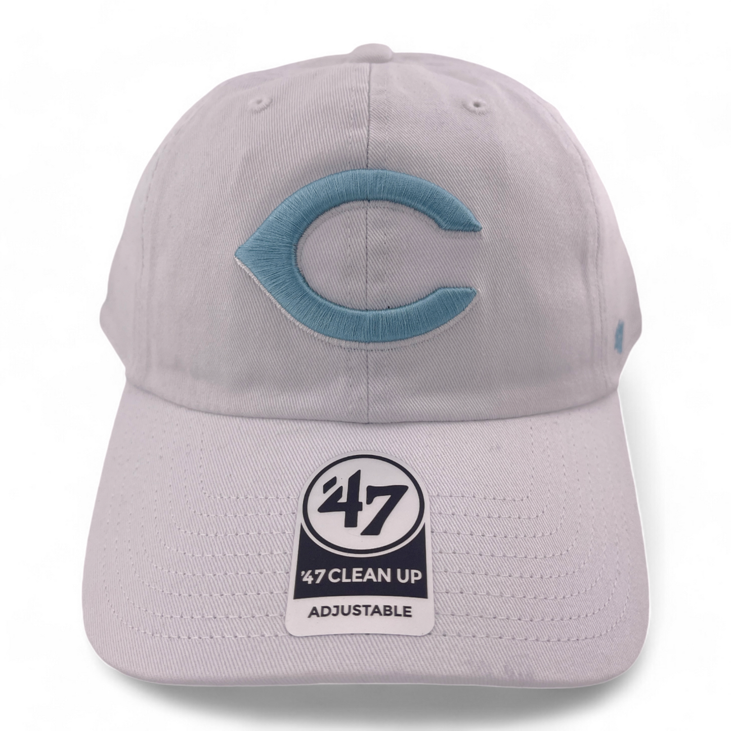 '47 Brand Cincinnati Reds MLB Mako Teal Blue Clean Up Adjustable Dad Hat Cap