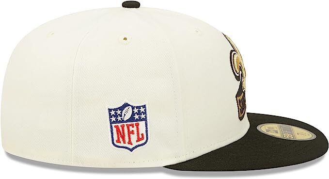 New Era New Orleans Saints 2022 Sideline NFL Cream 59FIFTY Fitted Hat Cap