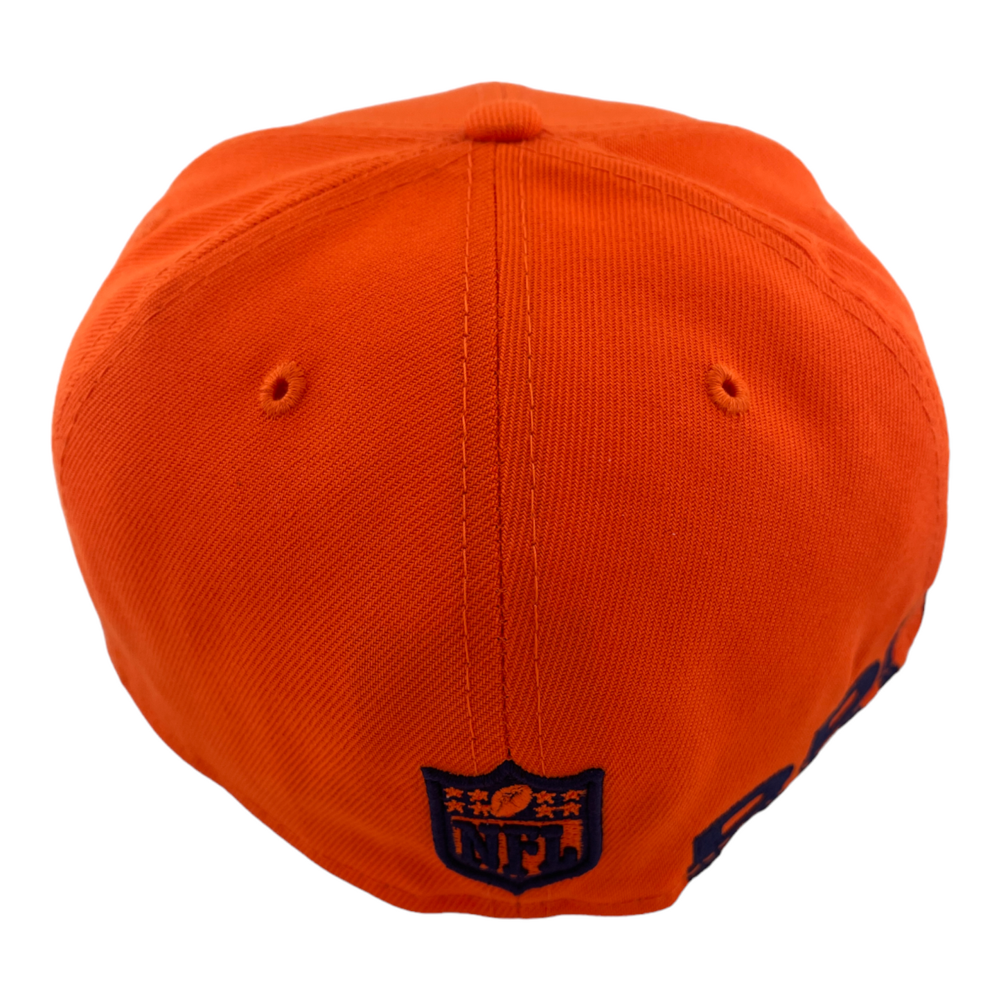 New Era Denver Broncos Side Stitch Name Logo Orange/Green UV 59FIFTY Fitted Hat Cap