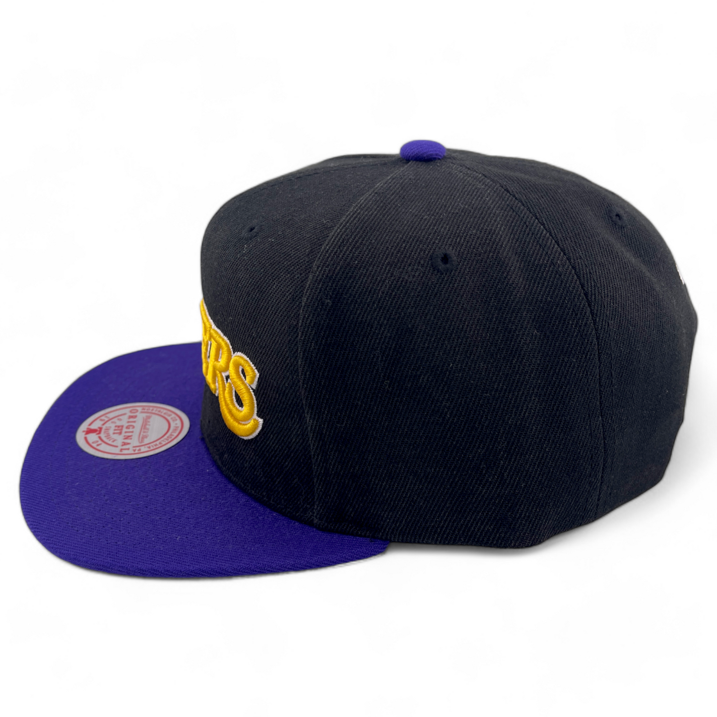 Mitchell & Ness Los Angeles Lakers NBA Core Basic Script Logo Snapback Hat Cap