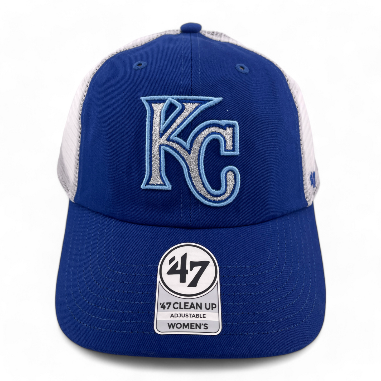 '47 Brand Kansas City Royals MLB Women's Clean Up Mesh Adjustable Dad Hat Cap