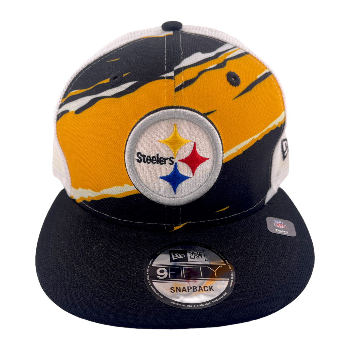 New Era Pittsburgh Steelers NFL Tear Trucker 9FIFTY Mesh Back Snapback Hat Cap