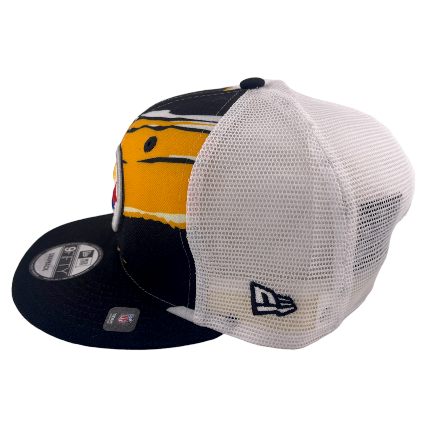 New Era Pittsburgh Steelers NFL Tear Trucker 9FIFTY Mesh Back Snapback Hat Cap