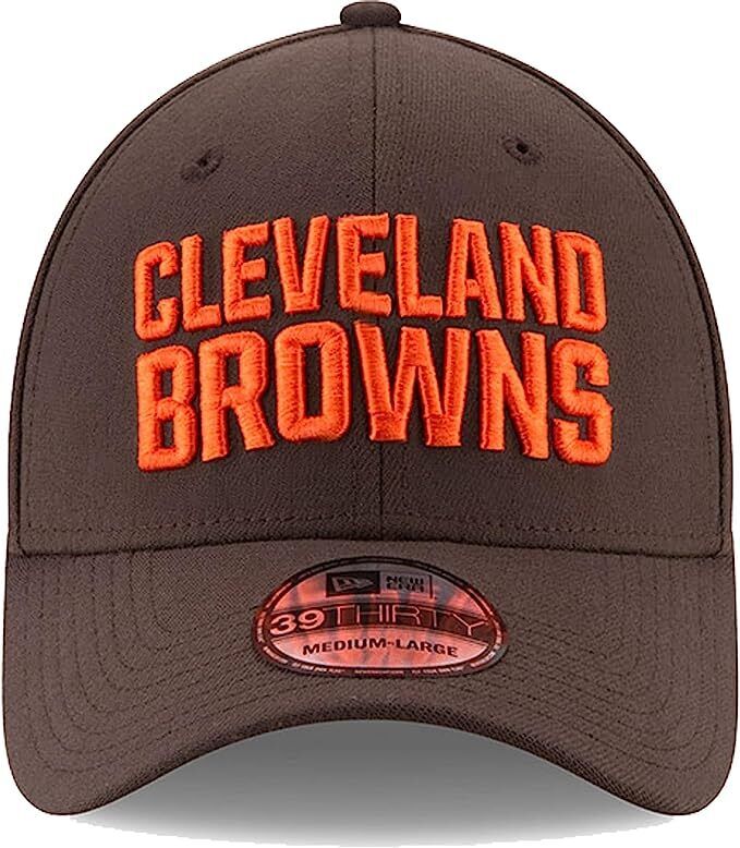 New Era Cleveland Browns NFL Team Classic 39Thirty Stretch Fit Hat Size S-XL