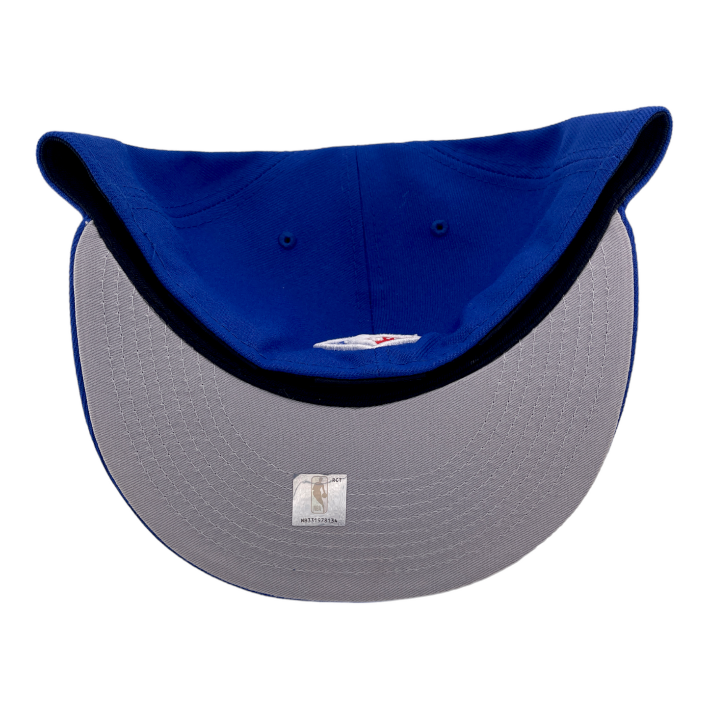 New Era Golden State Warriors Back Half 75th Patch Blue/Grey 59Fifty Fitted Hat Cap