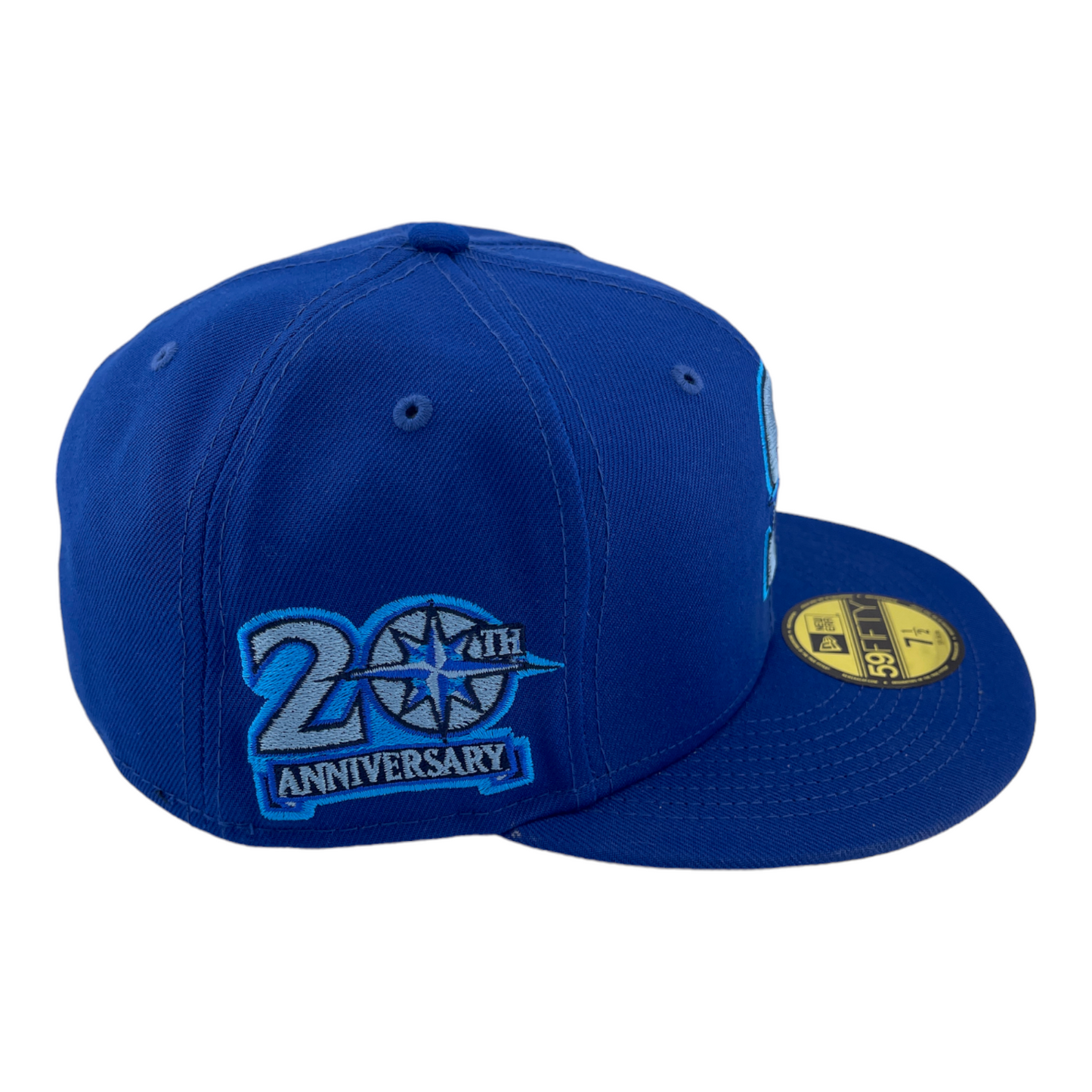 New Era Seattle Mariners 20th Anniversary Patch Arctic Blue Pack UV 59FIFTY Hat Cap