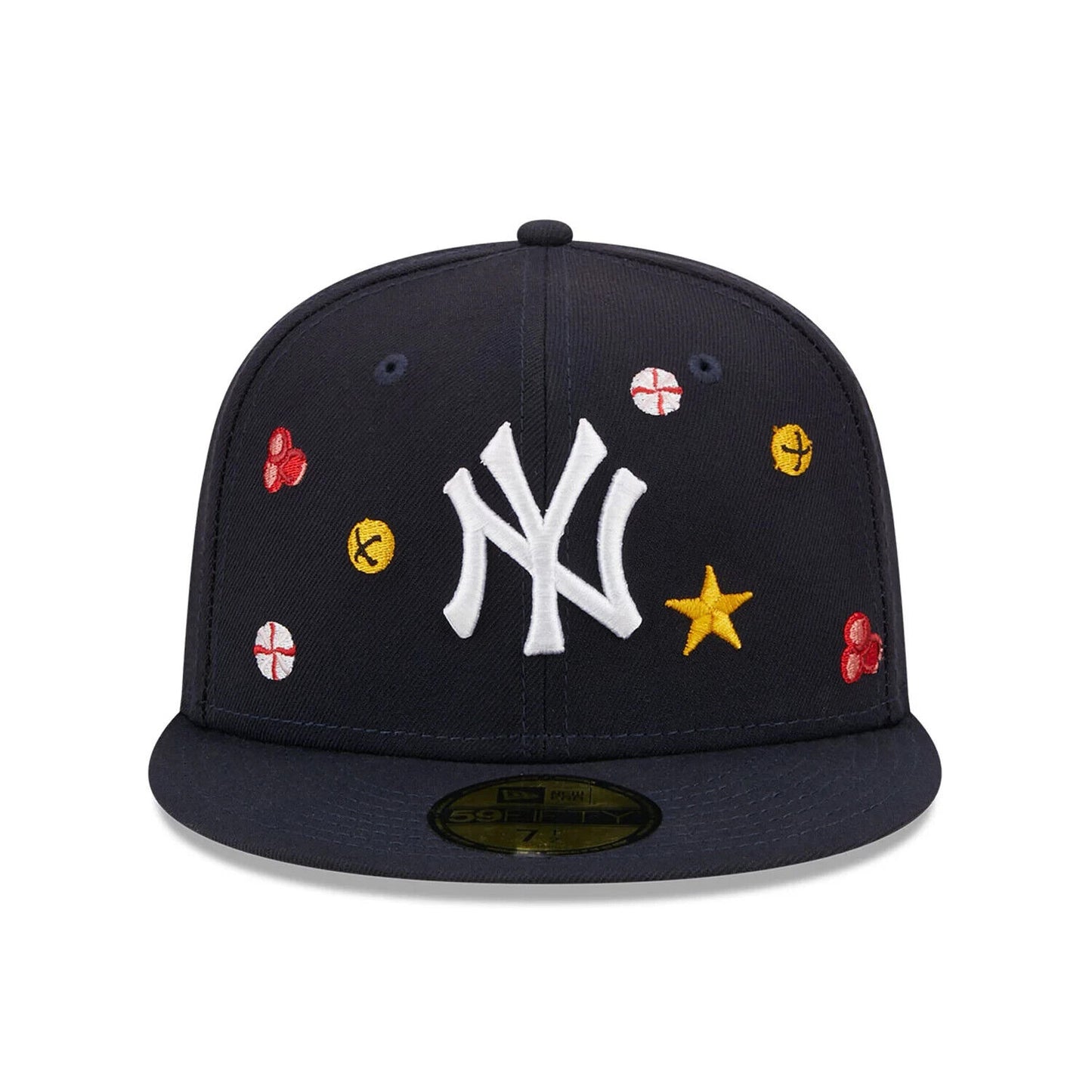 New Era New York Yankees Holly Christmas Holiday Navy 59FIFTY Fitted Hat Cap